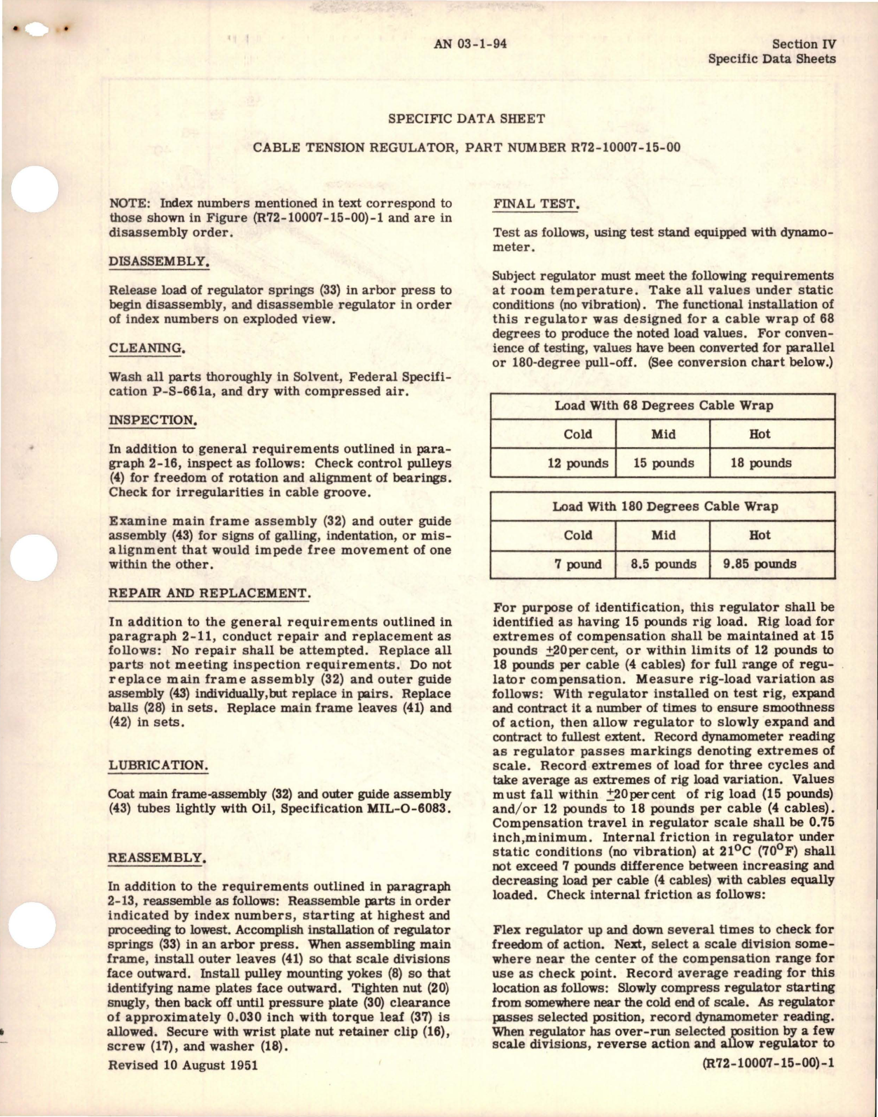 Sample page 9 from AirCorps Library document: Overhaul Instructions for Cable Tension Regulator Assemblies -  R72G-105, R72-10007-15-00, R72-10007-35-00, and R72-3019-85-00