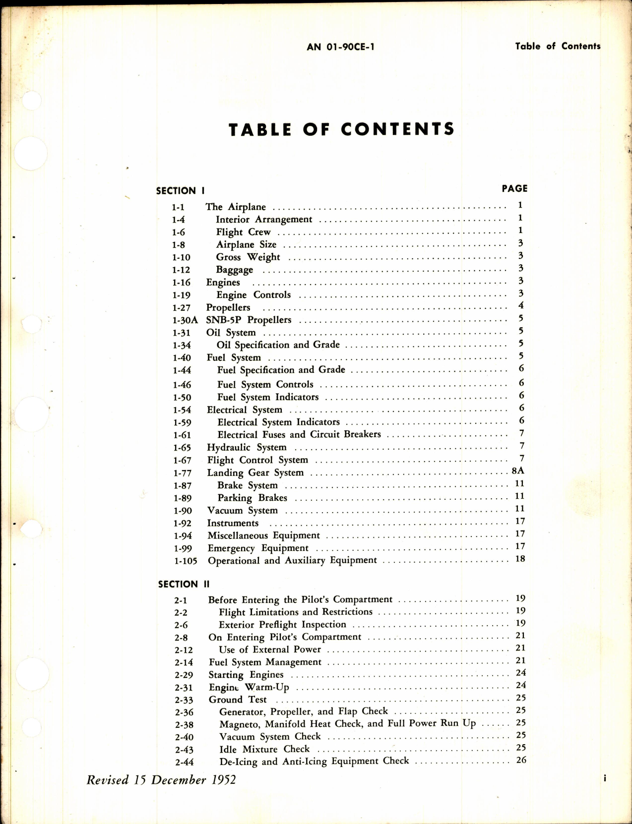 Sample page 5 from AirCorps Library document: Pilot's Handbook for JRB-4, -5, -6, SNB-2, -3, -3E, -3P, -4, and -5