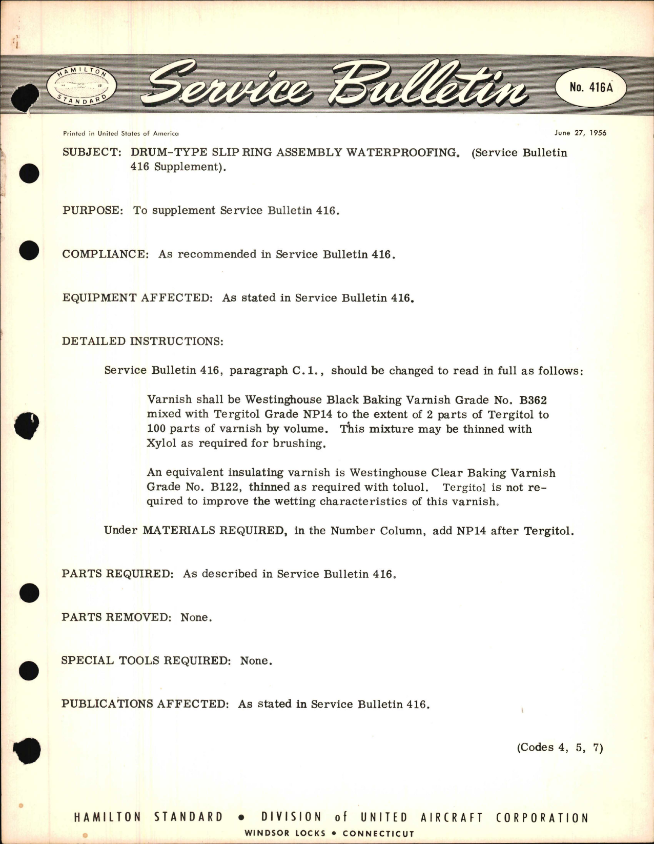 Sample page 1 from AirCorps Library document: Drum-Type Slip Ring Assembly Waterproofing