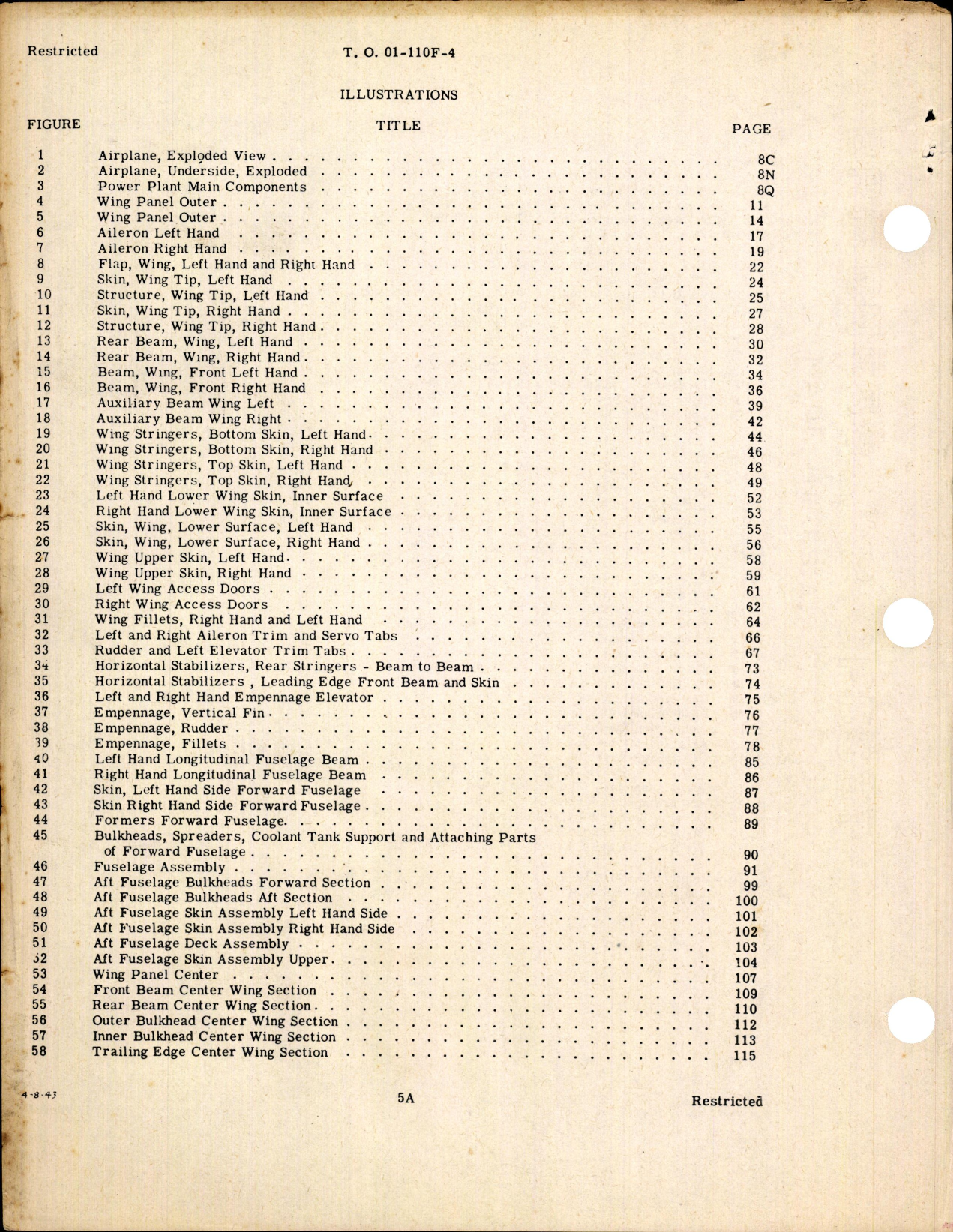 Sample page 8 from AirCorps Library document: Parts Catalog for the P-39