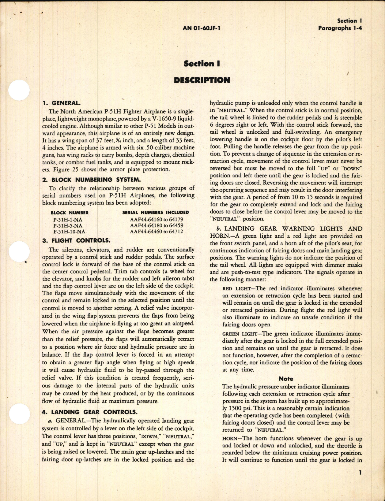 Sample page 5 from AirCorps Library document: Pilot's Handbook for P-51H-1, -5, and -10