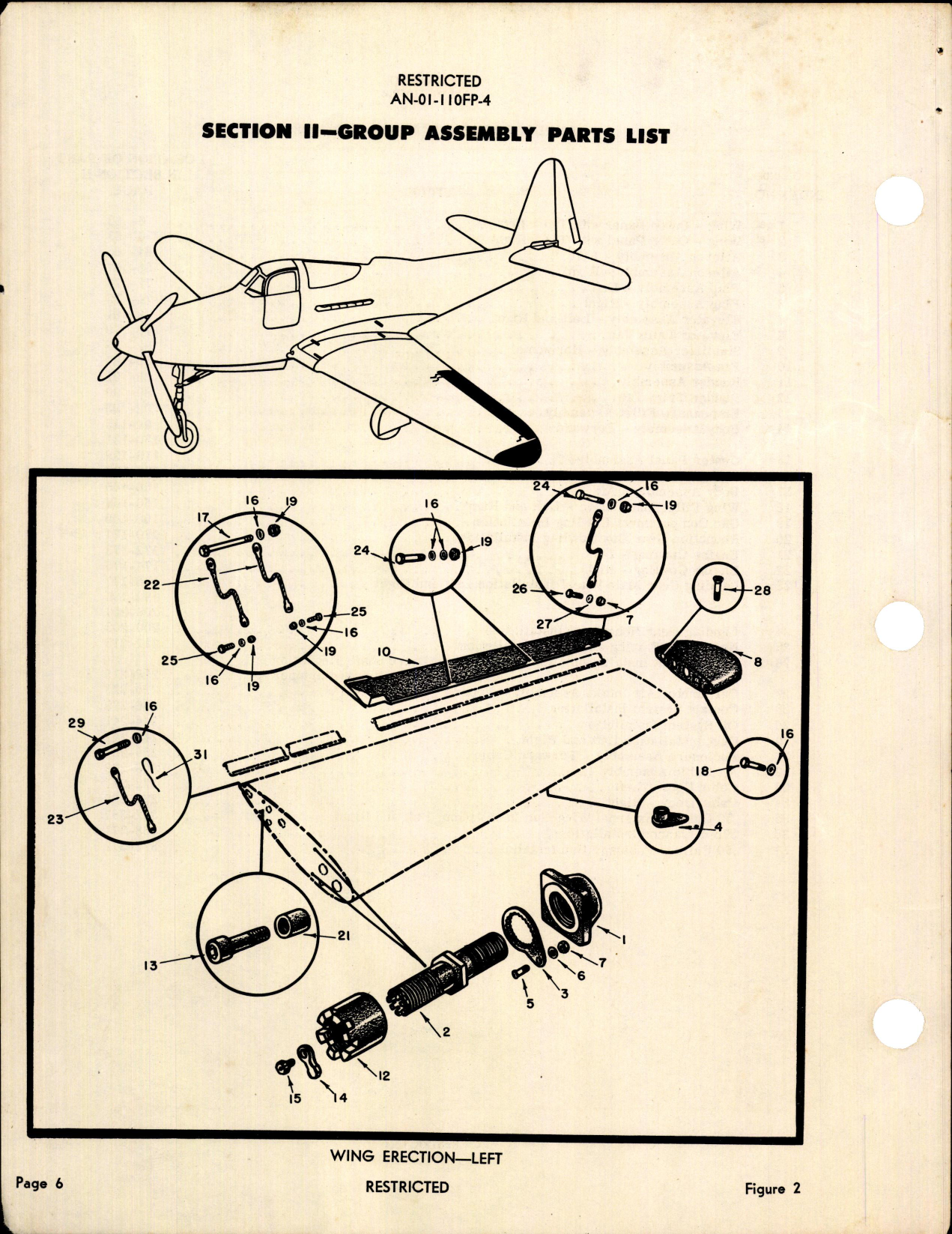 Sample page 8 from AirCorps Library document: Parts Catalog for the P-63A-1 
