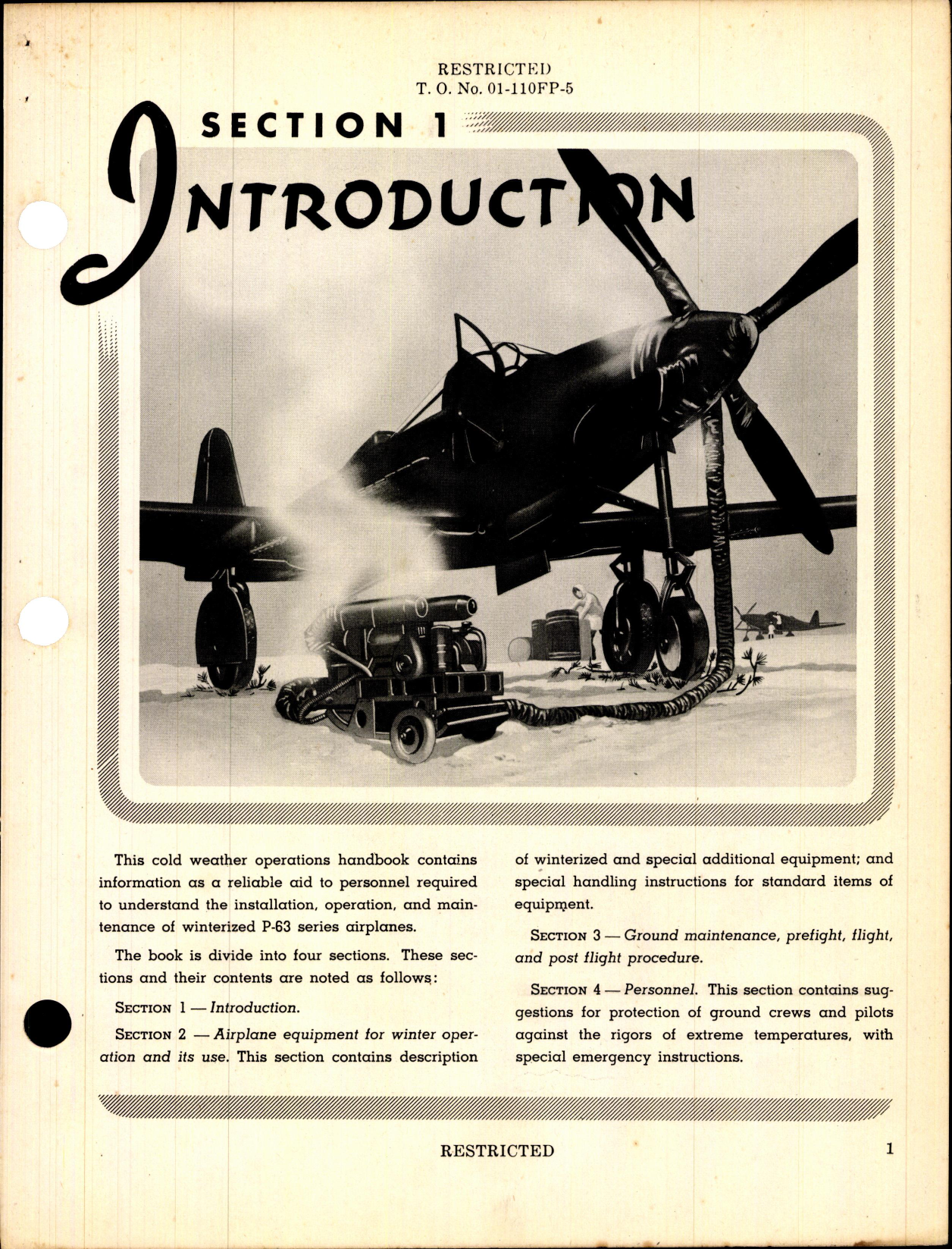 Sample page 5 from AirCorps Library document: Cold Weather Operation for P-63 Series