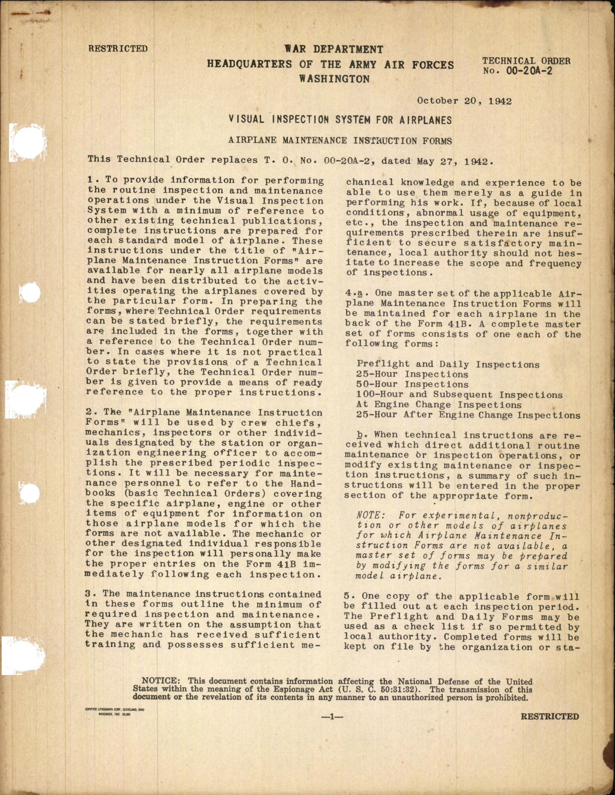 Sample page 1 from AirCorps Library document: Visual Inspection System for Airplanes