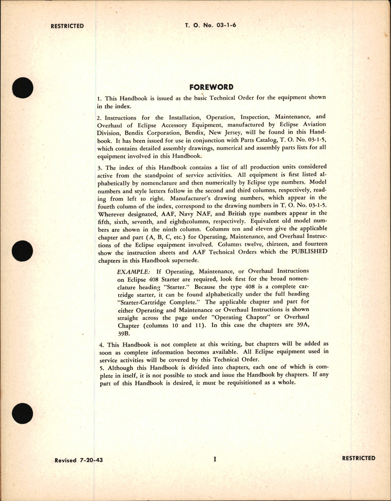 Sample page 5 from AirCorps Library document: Service and Overhaul Instructions for Aircraft Accessory Equipment