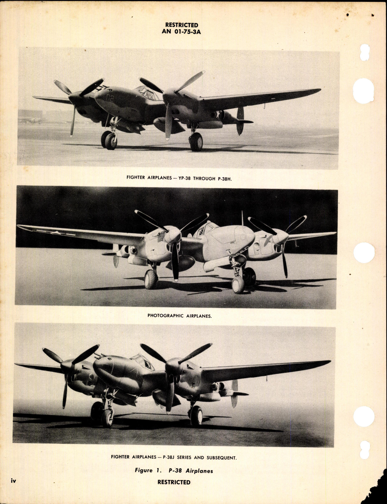 Sample page 6 from AirCorps Library document: Structural Repair Inst for P-38 Series thru P-38J-25, F-4, and F-5 Series
