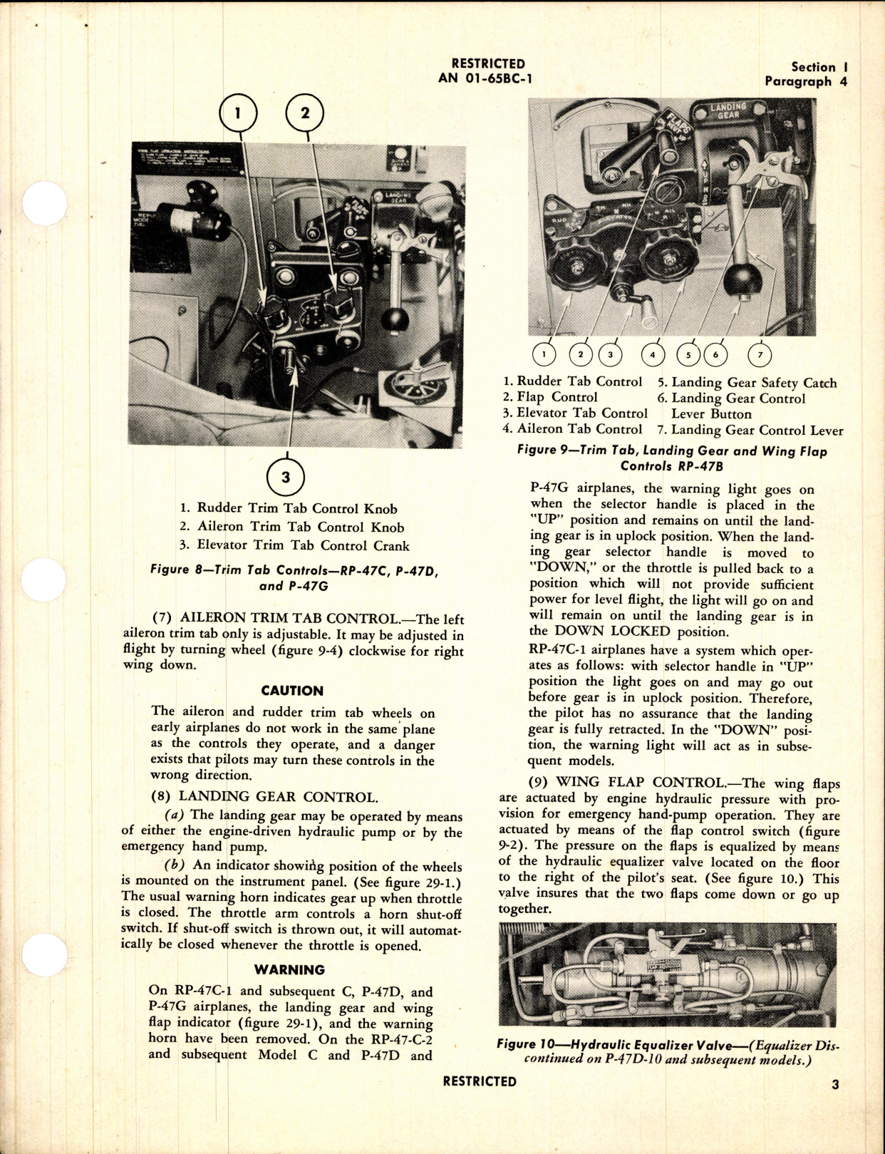 Sample page 5 from AirCorps Library document: Pilot's Flight Operating Instructions for RP-47B, C, P-47G, P-47D-1 thru -23