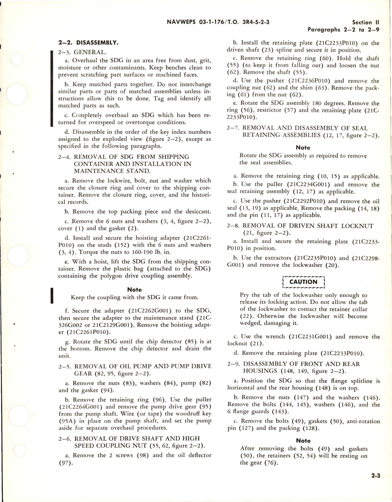 Sample page 9 from AirCorps Library document: Overhaul Instructions for Speed Decreaser Gear and Associated Parts - Parts 37R600175G001 and 37R600175G009 