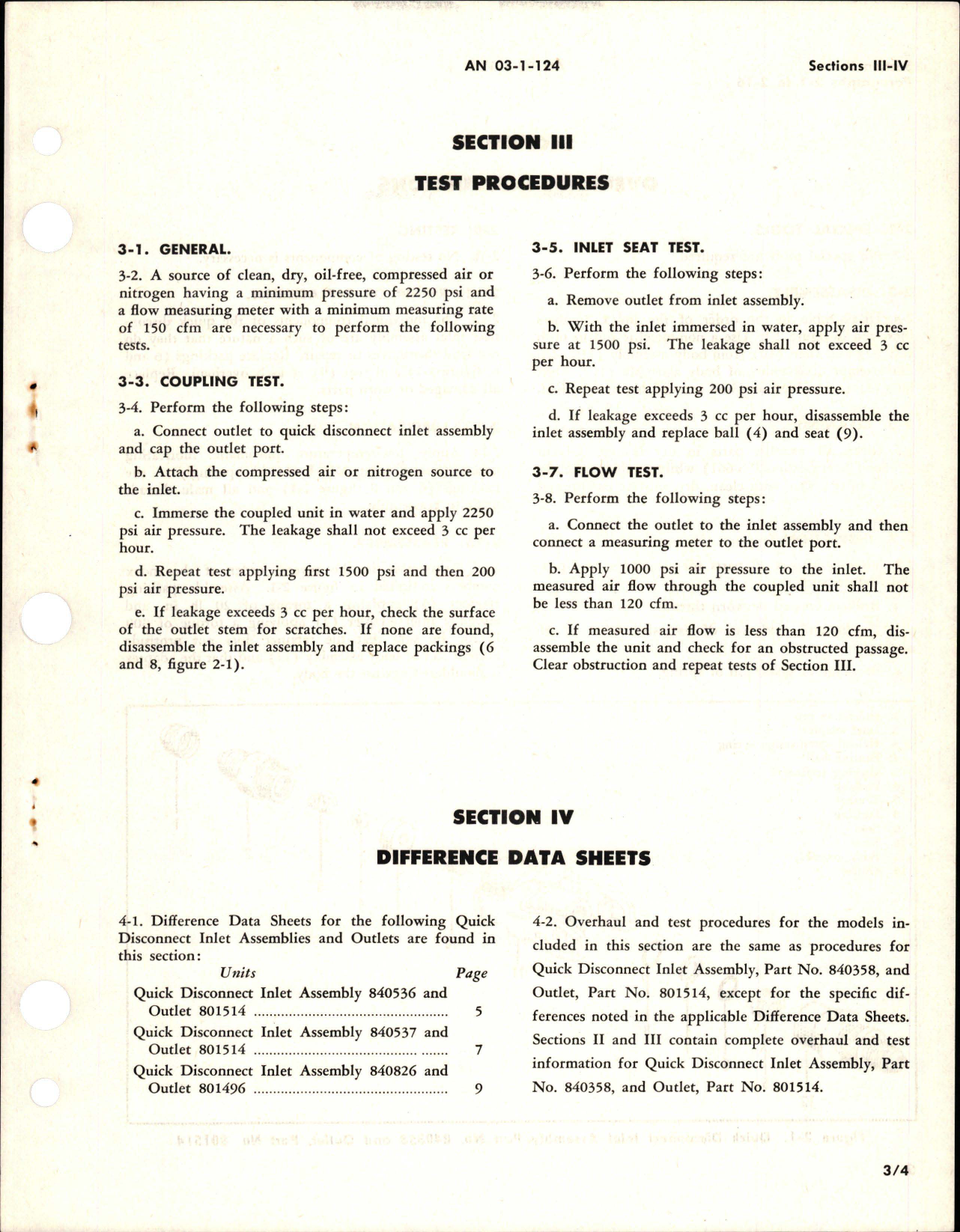 Sample page 7 from AirCorps Library document: Overhaul Instructions for Quick Disconnect Inlet Assembly and Outlet