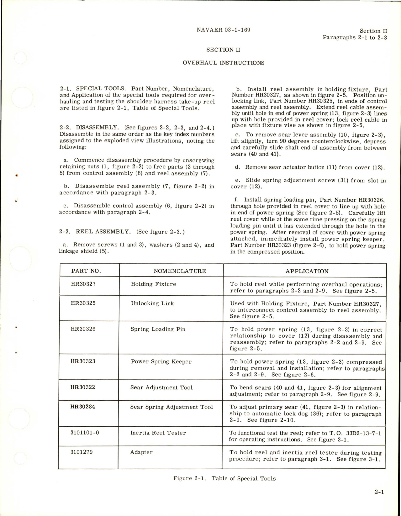 Sample page 7 from AirCorps Library document: Overhaul Instructions for Shoulder Harness Take-Up Reels