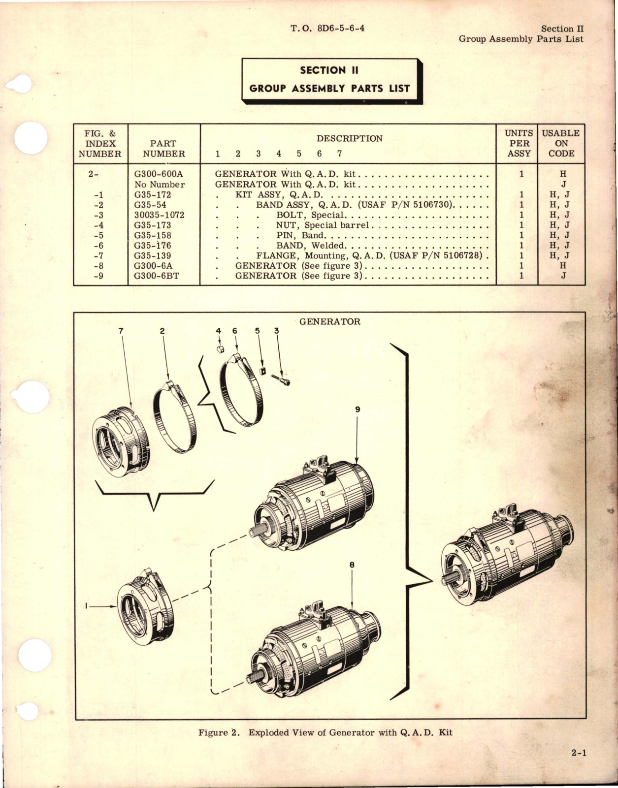 Sample page 7 from AirCorps Library document: Illustrated Parts Breakdown for Generator