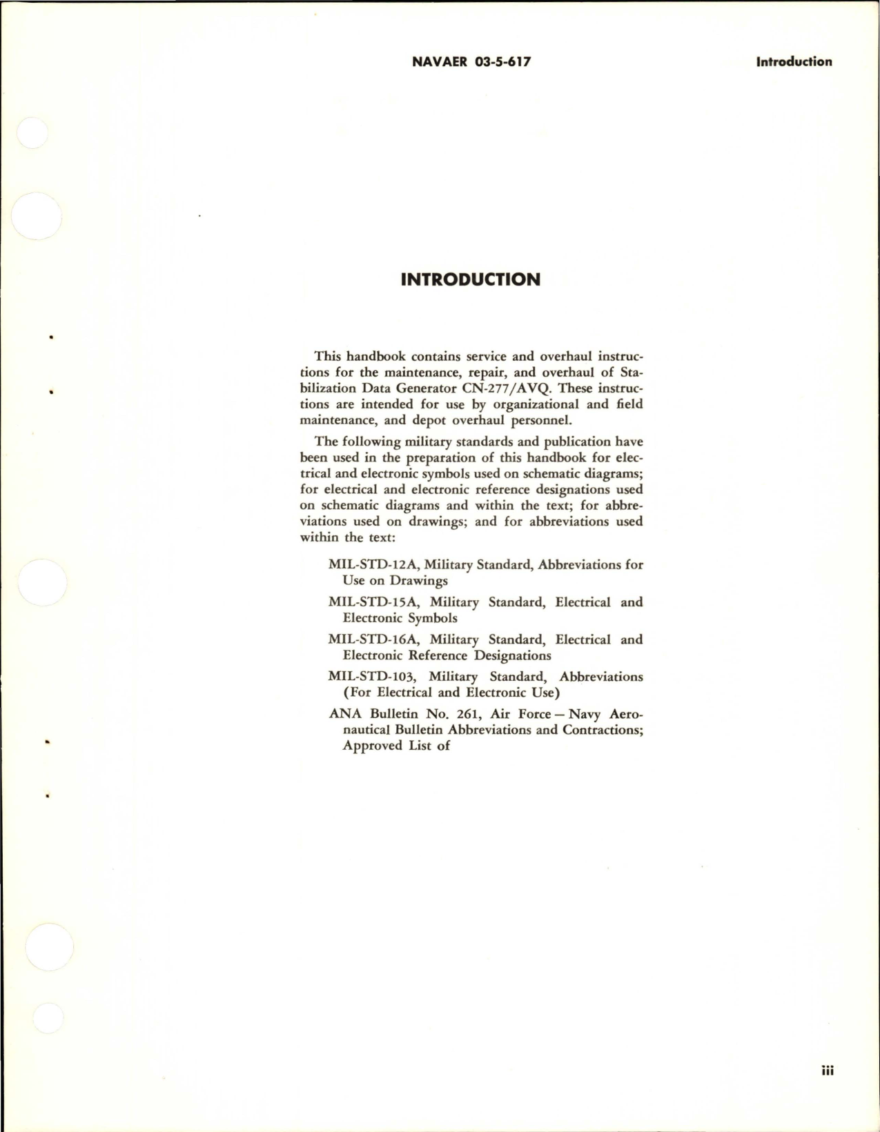 Sample page 5 from AirCorps Library document: Service and Overhaul Instructions for Stabilization Data Generator - CN-277-AVG