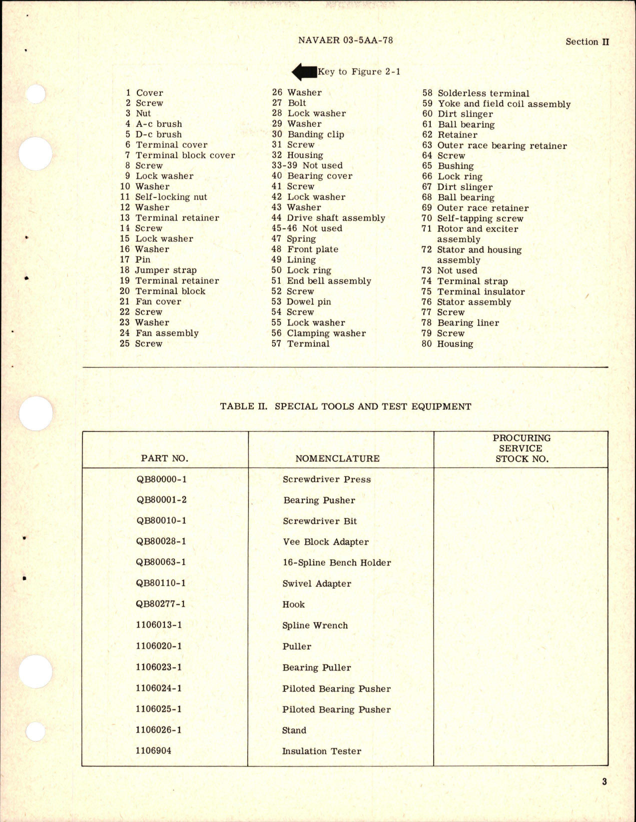 Sample page 7 from AirCorps Library document: Overhaul Instructions for Alternating Current Generator - Types 28E20-11-A and 28E20-13-A