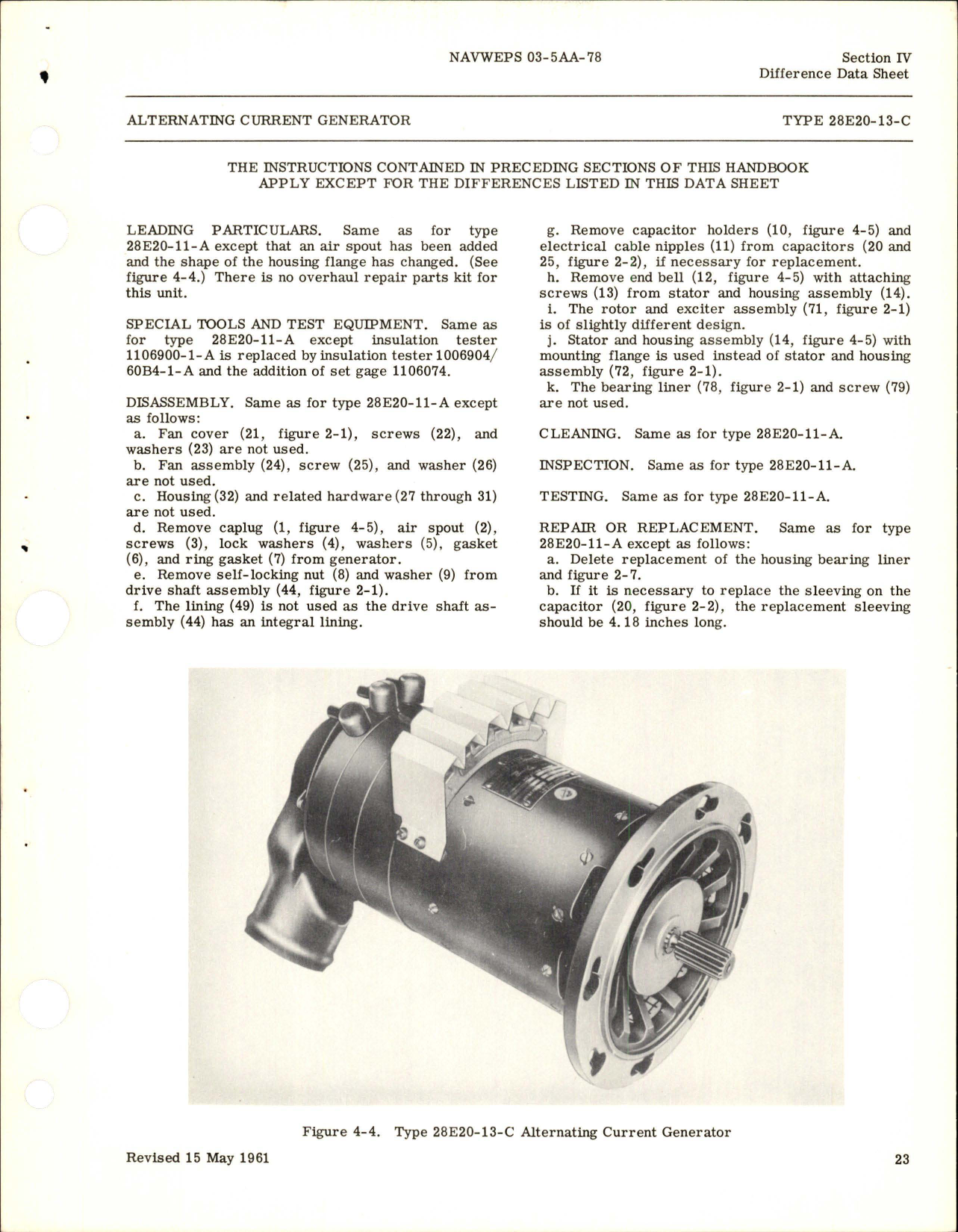 Sample page 7 from AirCorps Library document: Overhaul Instructions for Alternating Current Generator