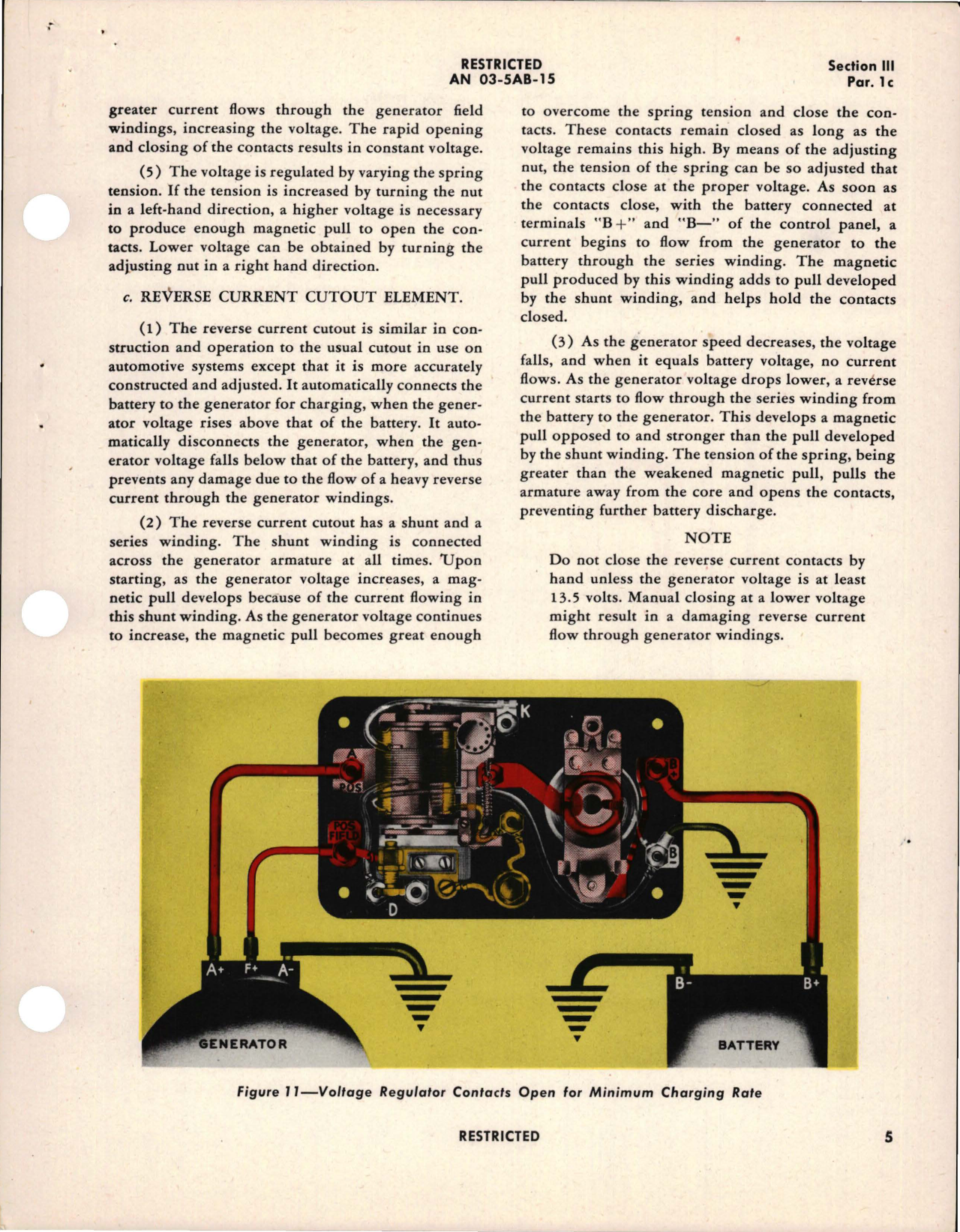 Sample page 5 from AirCorps Library document: REVISION to Instructions with Parts Catalog for Generator Control Panel - Type A-1A