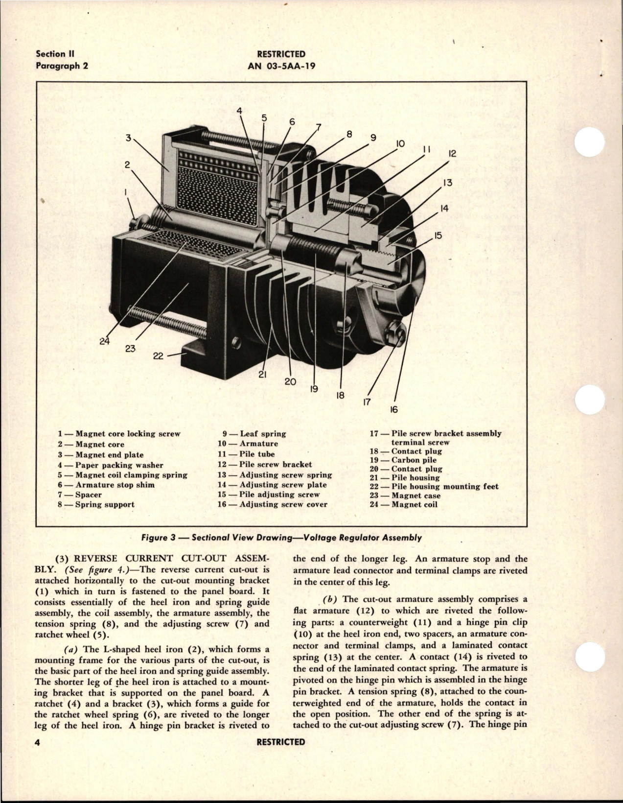 Sample page 8 from AirCorps Library document: Operation, Service and Overhaul Instructions with Parts Catalog for DC Generator Control Panels - AAF Type B-1-B - Eclipse Type 1202 and 1427