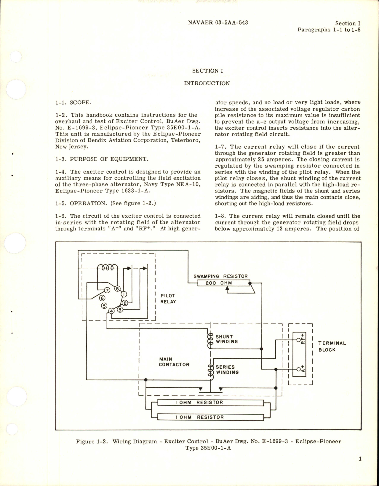 Sample page 5 from AirCorps Library document: Overhaul Instructions for Exciter Control - Part 35E00-1-A