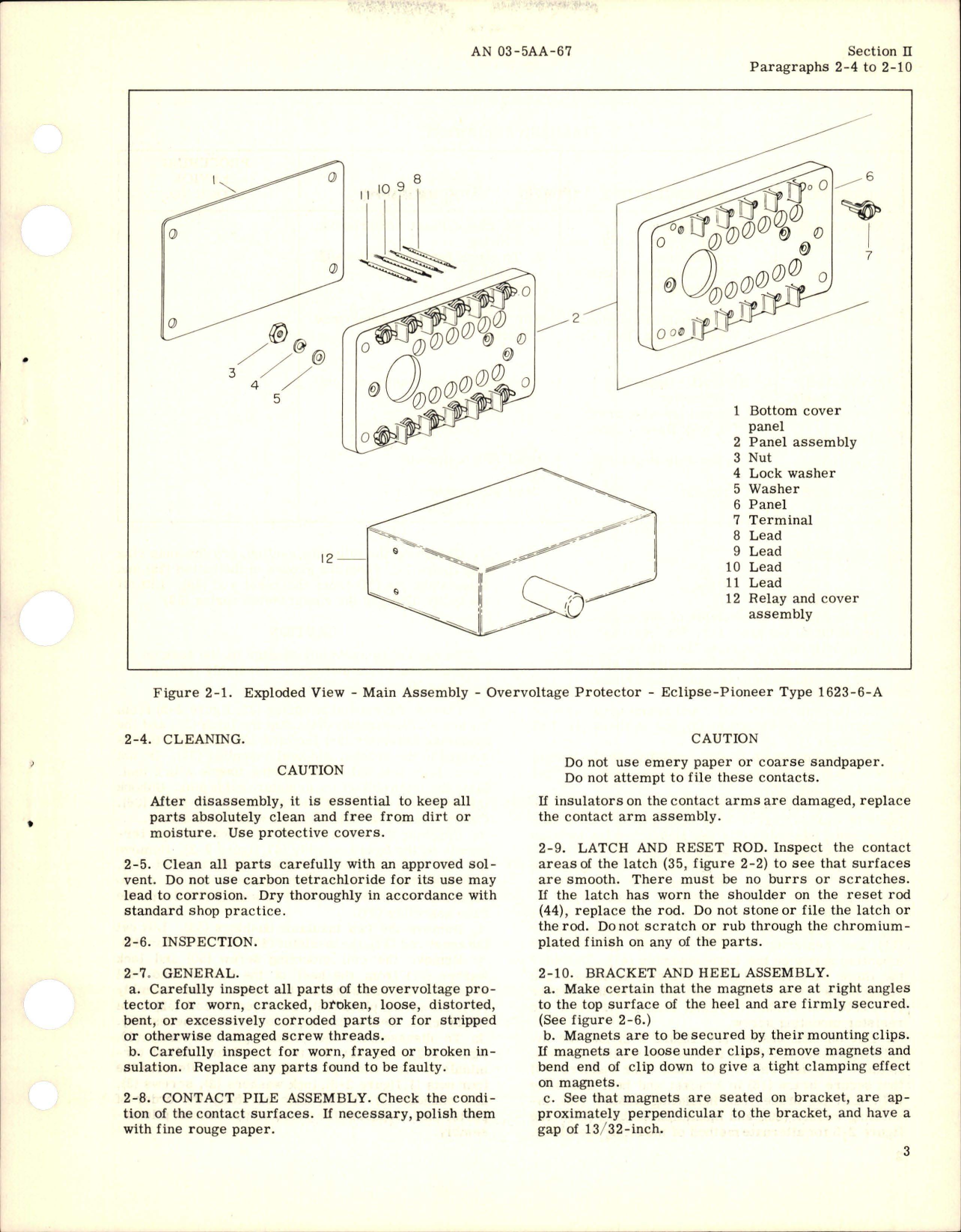Sample page 7 from AirCorps Library document: Overhaul Instructions for Overvoltage Protector - Part 1623-6-A