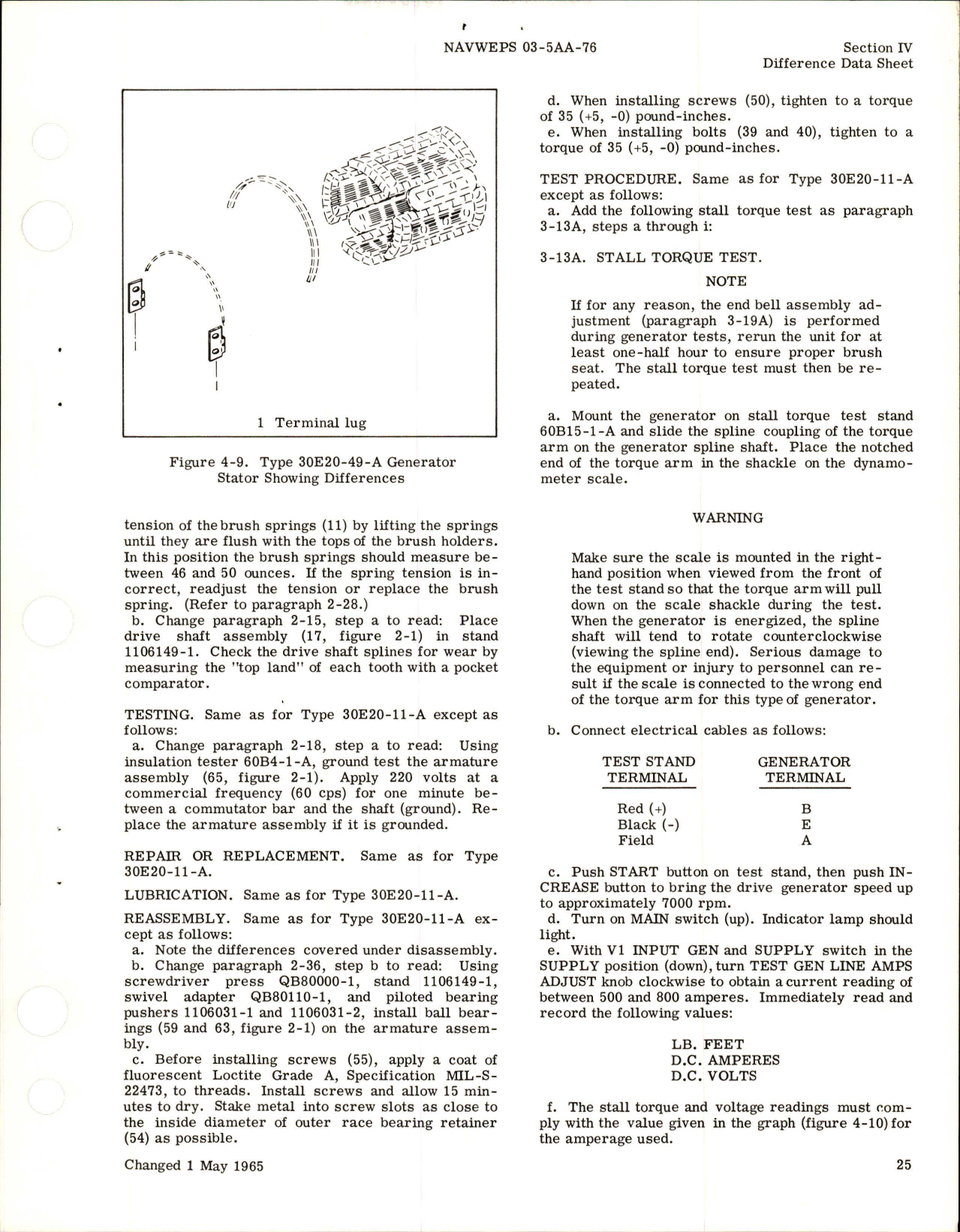 Sample page 7 from AirCorps Library document: Overhaul Instructions for Direct Current Generator - Type 30E20-5-B, 30E20-11-A, 30E20-11-B, and 30E20-49-A