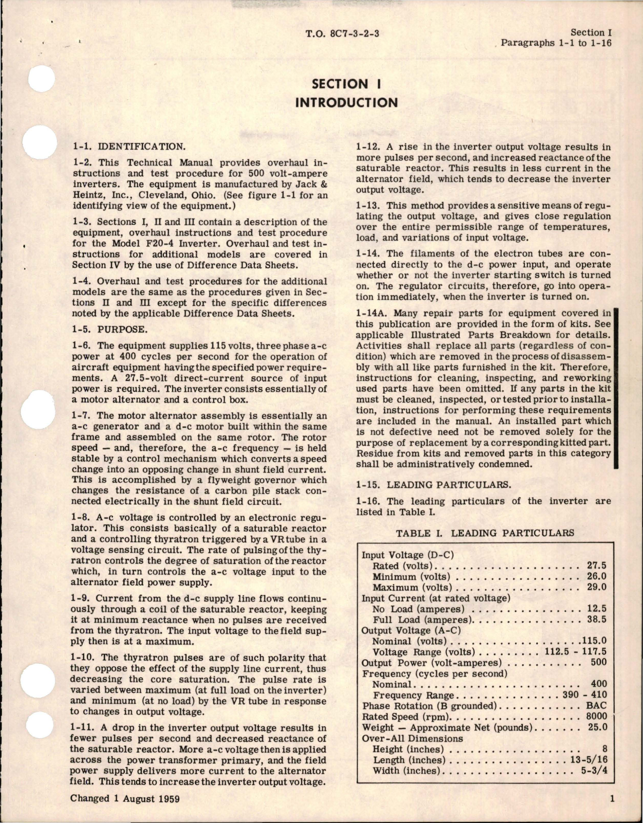 Sample page 5 from AirCorps Library document: Overhaul for Inverter - Models F20-4, F21-4, F20-4M, and F21-4M