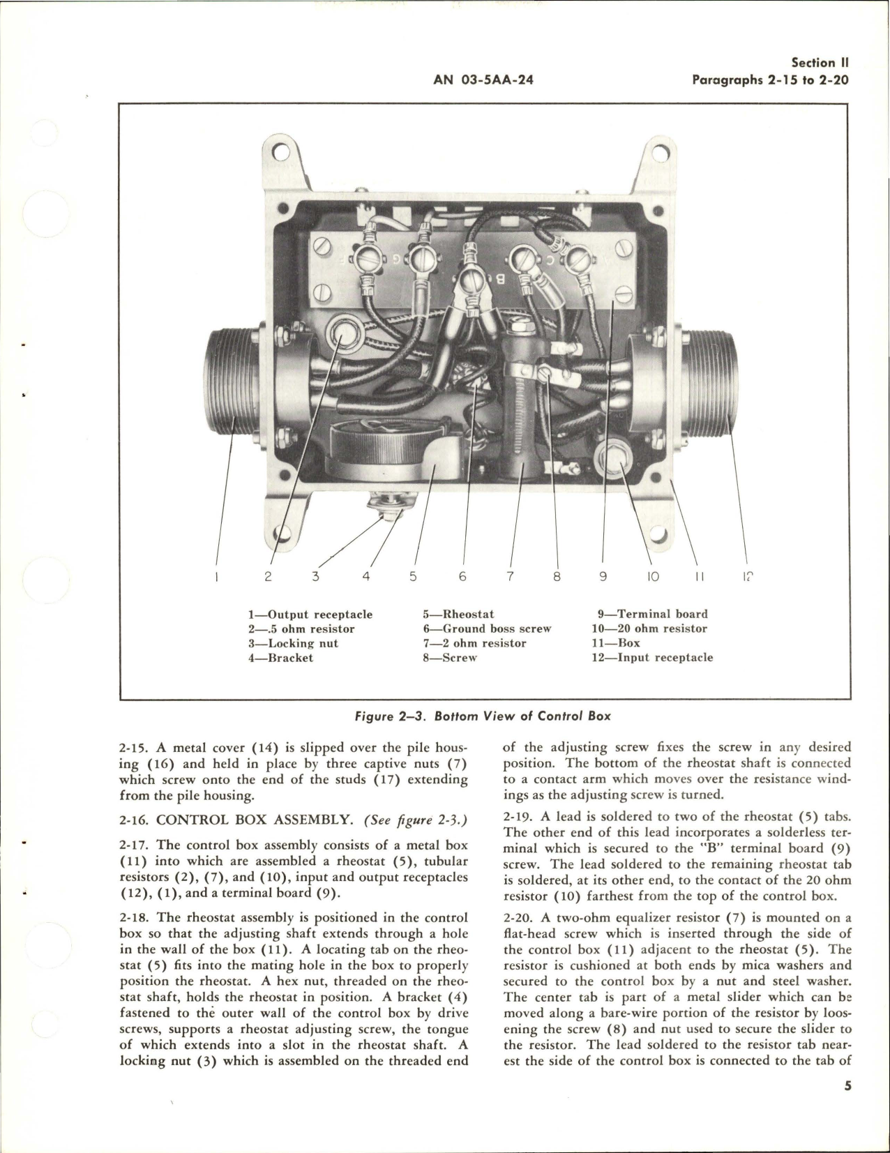 Sample page 9 from AirCorps Library document: Operation, Service and Overhaul Instructions with Parts Catalog for D-C Carbon Pile Voltage Regulator Control Box - Models 1002-1-A and 1002-5-A