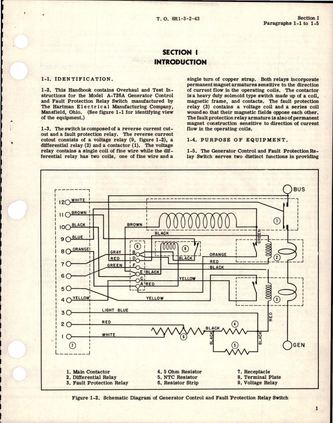 Sample page 7 from AirCorps Library document: Overhaul Instructions for Generator Control and Fault Protection Relay Switch - Model A-726 A