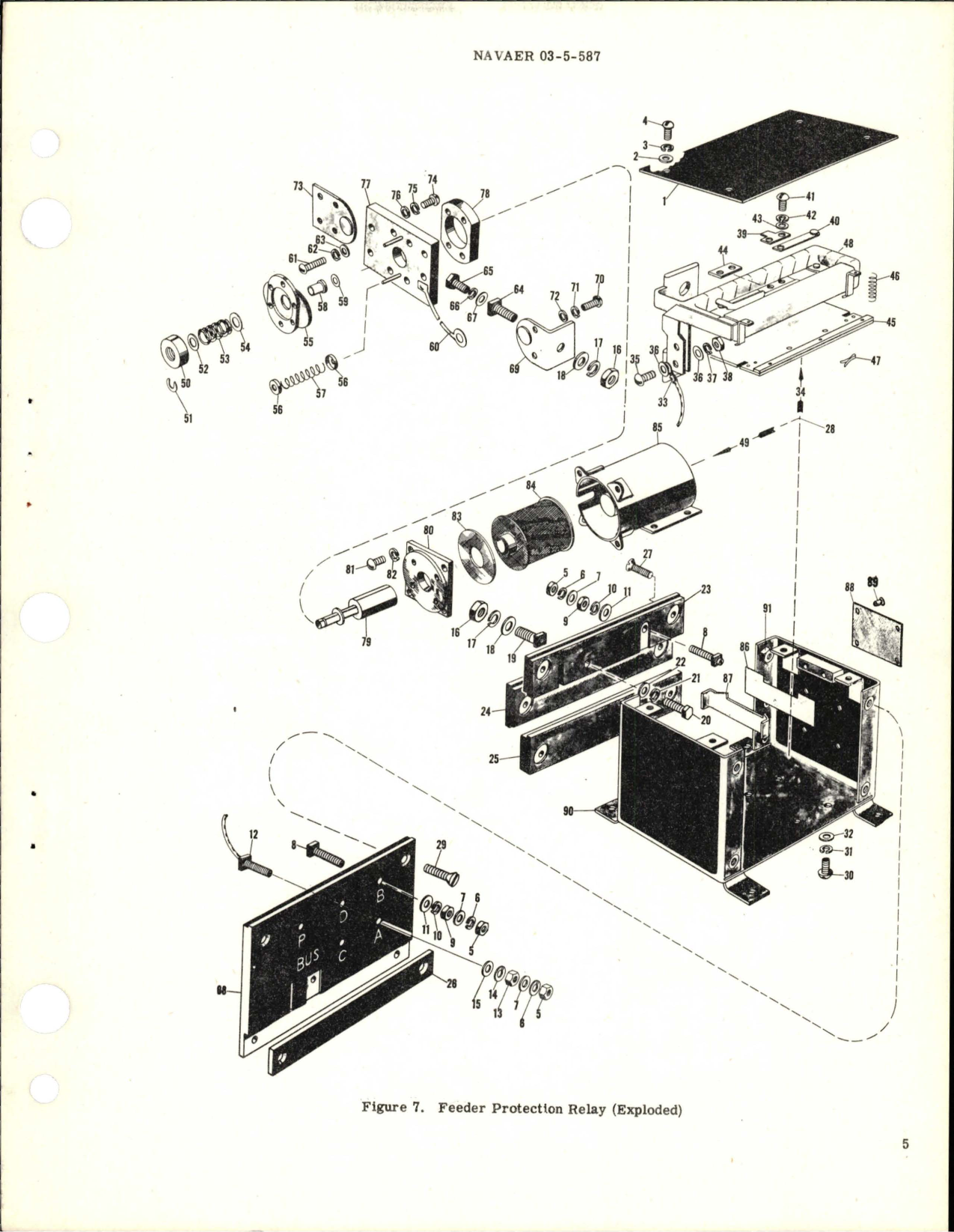 Sample page 5 from AirCorps Library document: Overhaul Instructions with Parts Breakdown for Feeder Protection Relay - Part A14A9755-2 - Type AVR-232
