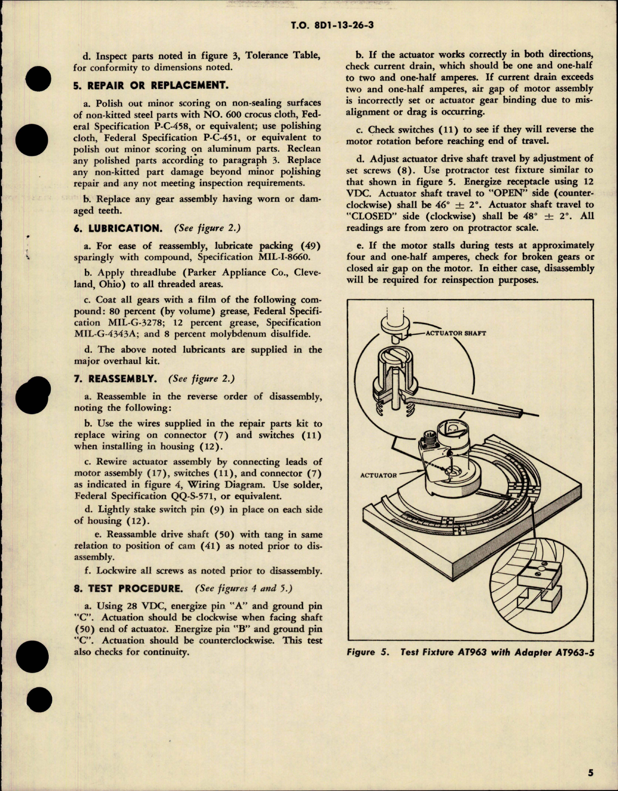 Sample page 5 from AirCorps Library document: Overhaul with Parts Breakdown for Series Motor Actuator Assembly- Part 109397 