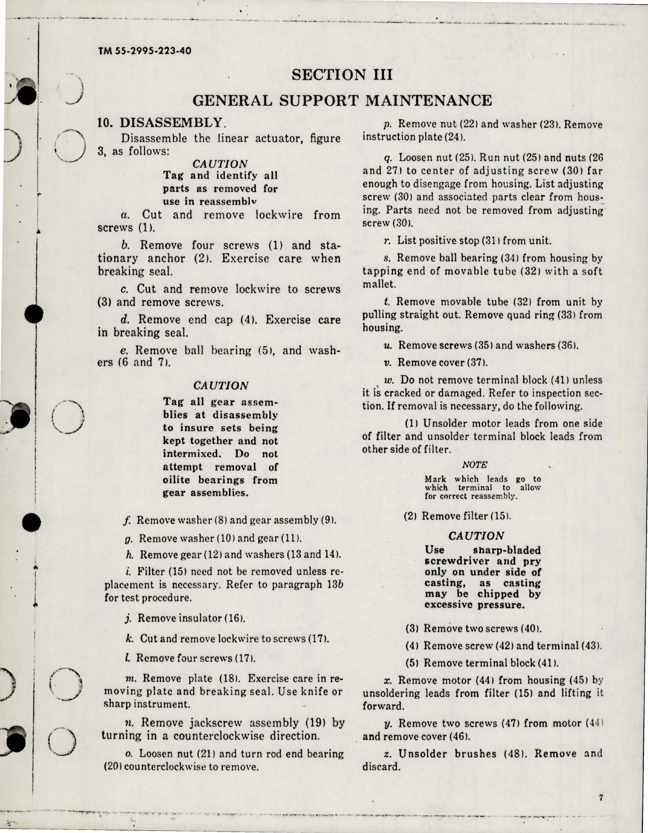 Sample page 7 from AirCorps Library document: Maintenance Manual for Electromechanical Linear Actuator - Part SYLC9190-10 