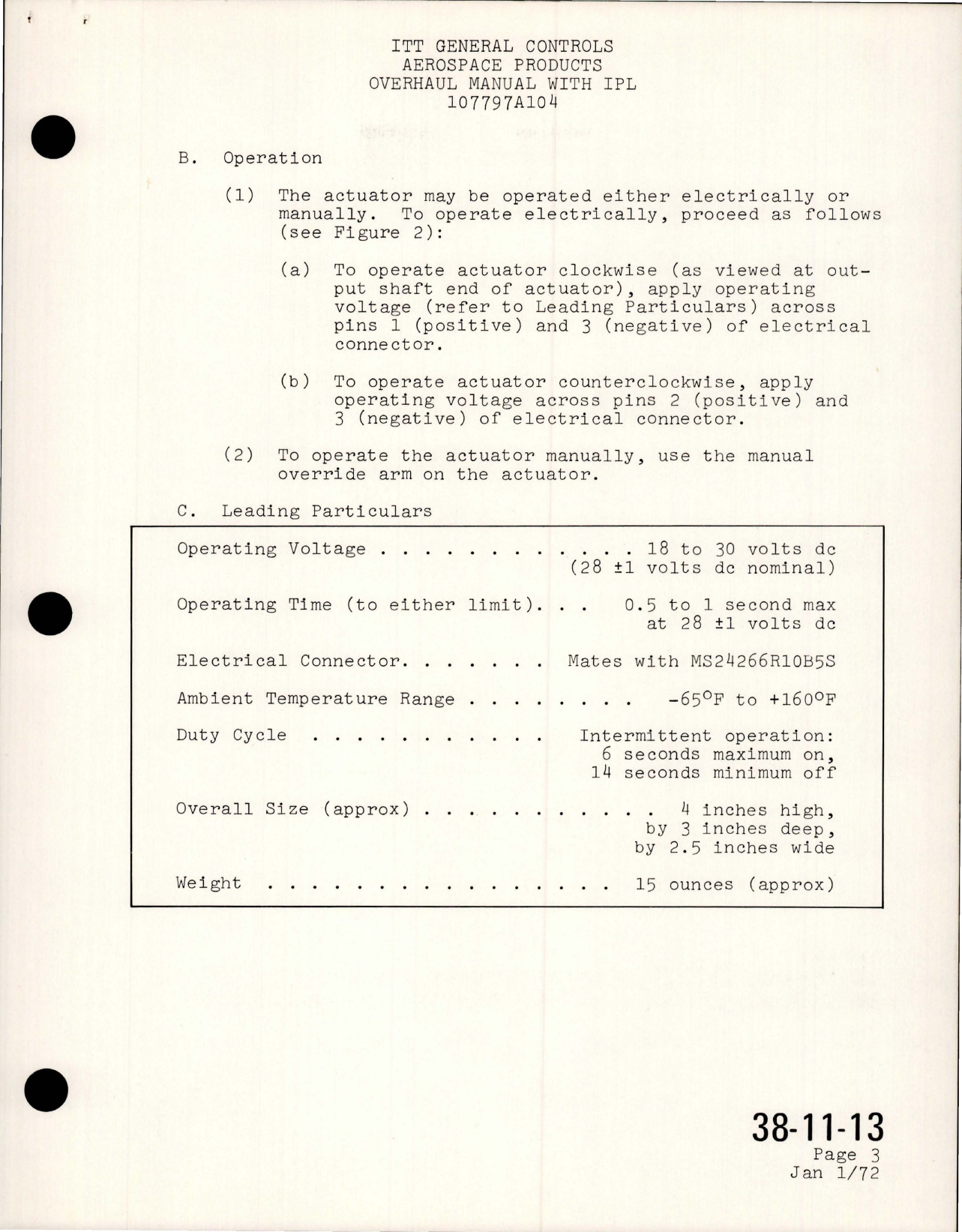 Sample page 9 from AirCorps Library document: Overhaul w Illustrated Parts List for Actuator - Part 107797A104 