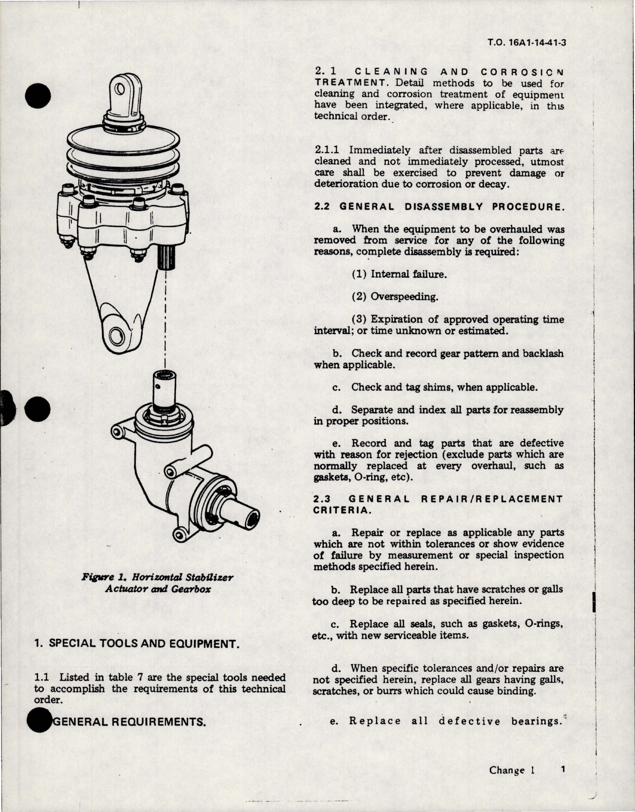 Sample page 5 from AirCorps Library document: Overhaul Instructions w Parts for Horizontal Stabilizer Actuator and Gearshaft Housing 