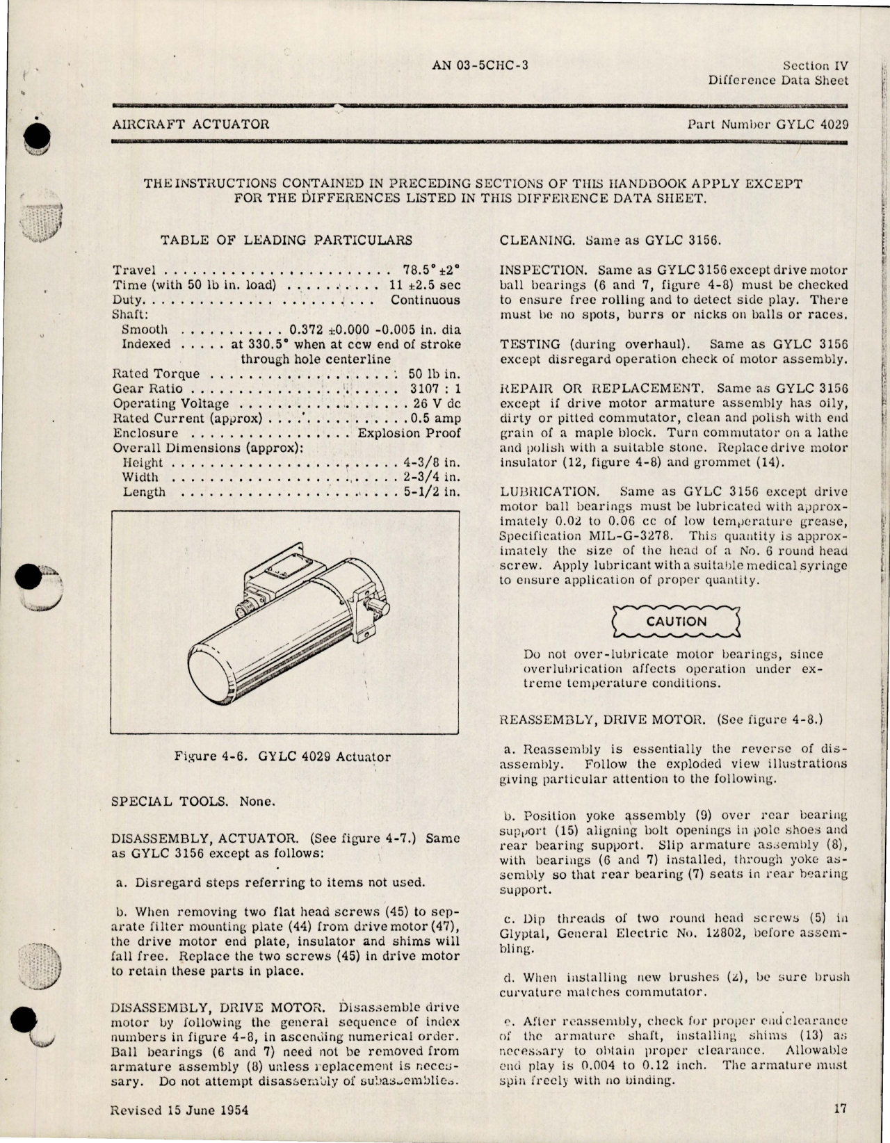 Sample page 7 from AirCorps Library document: Overhaul Instructions for Actuators - Parts GYLC-3156, 3550-4 and 4029 