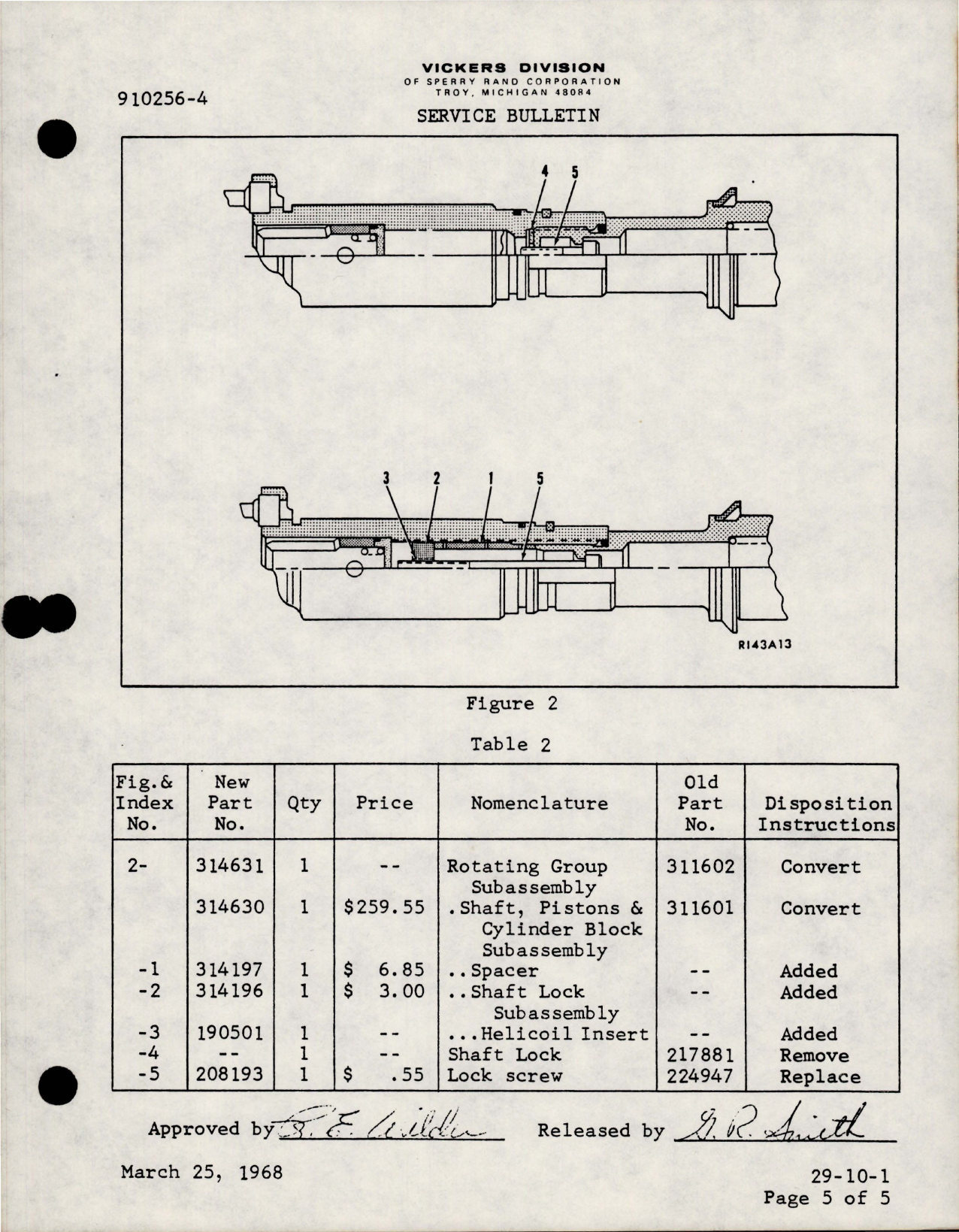 Sample page 5 from AirCorps Library document: Conversion of Hydraulic Pump Model AS-66411-L-S661S to AS-66411-L-S666 