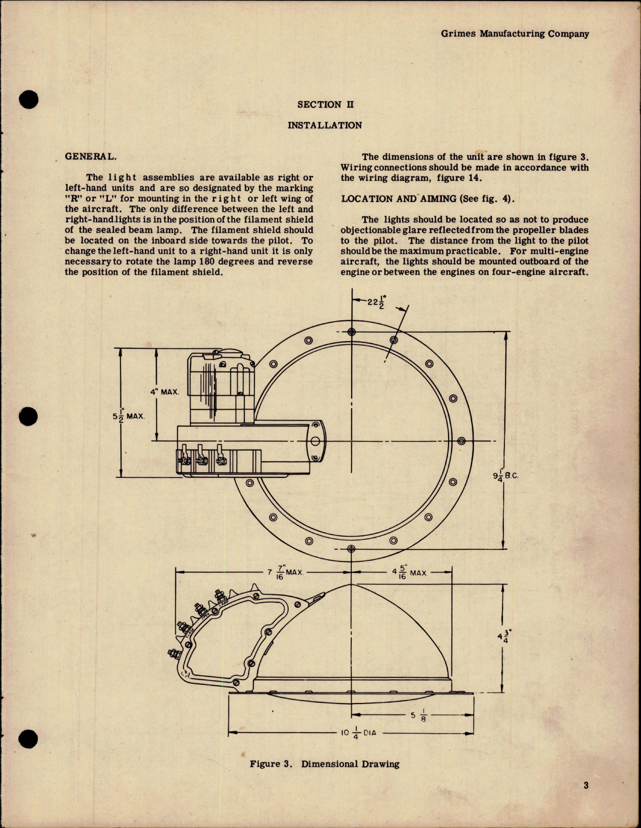 Sample page 7 from AirCorps Library document: Handbook of Instructions with Parts for Electrically Retractable Landing Light Assemblies - G-3800A Series