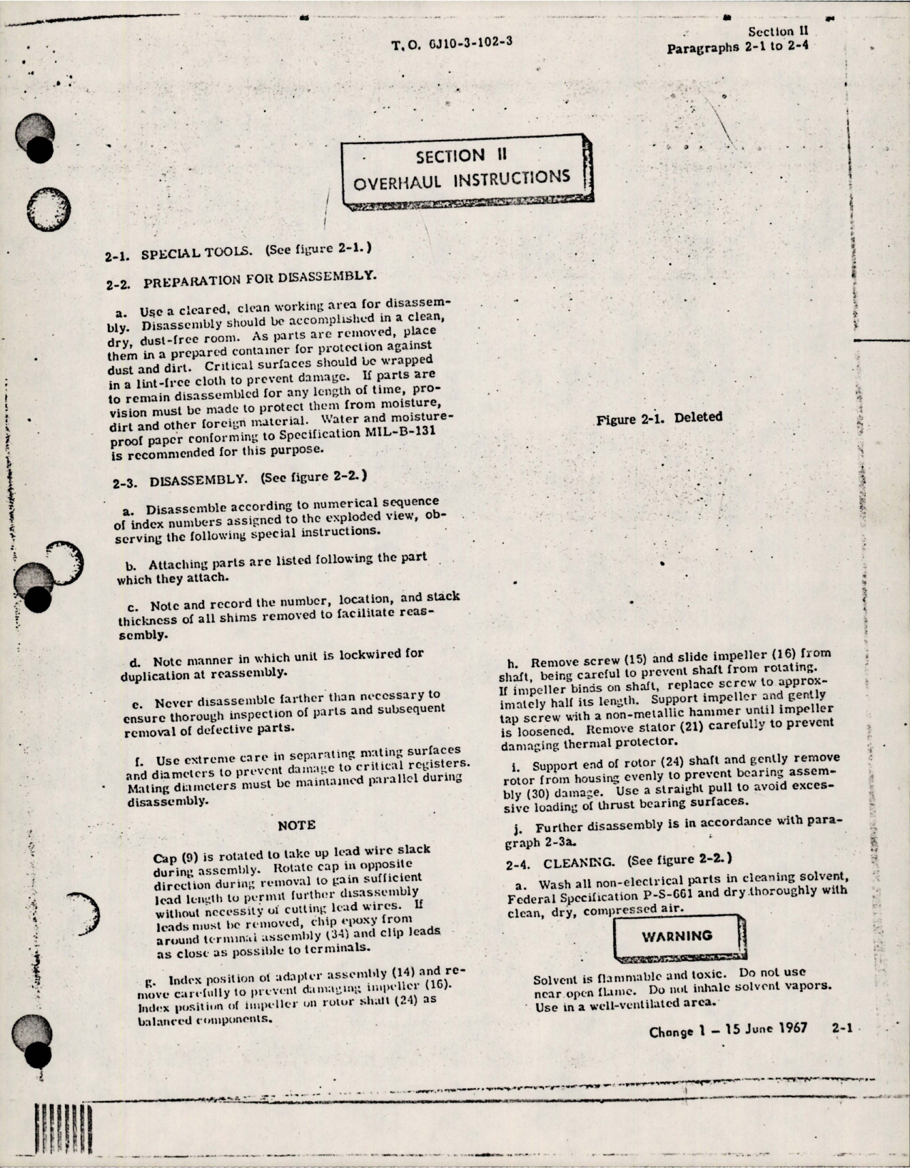 Sample page 5 from AirCorps Library document: Overhaul Manual for Fuel Booster Pump Assembly - Parts 60-371A, 60-371B, and 60-371C