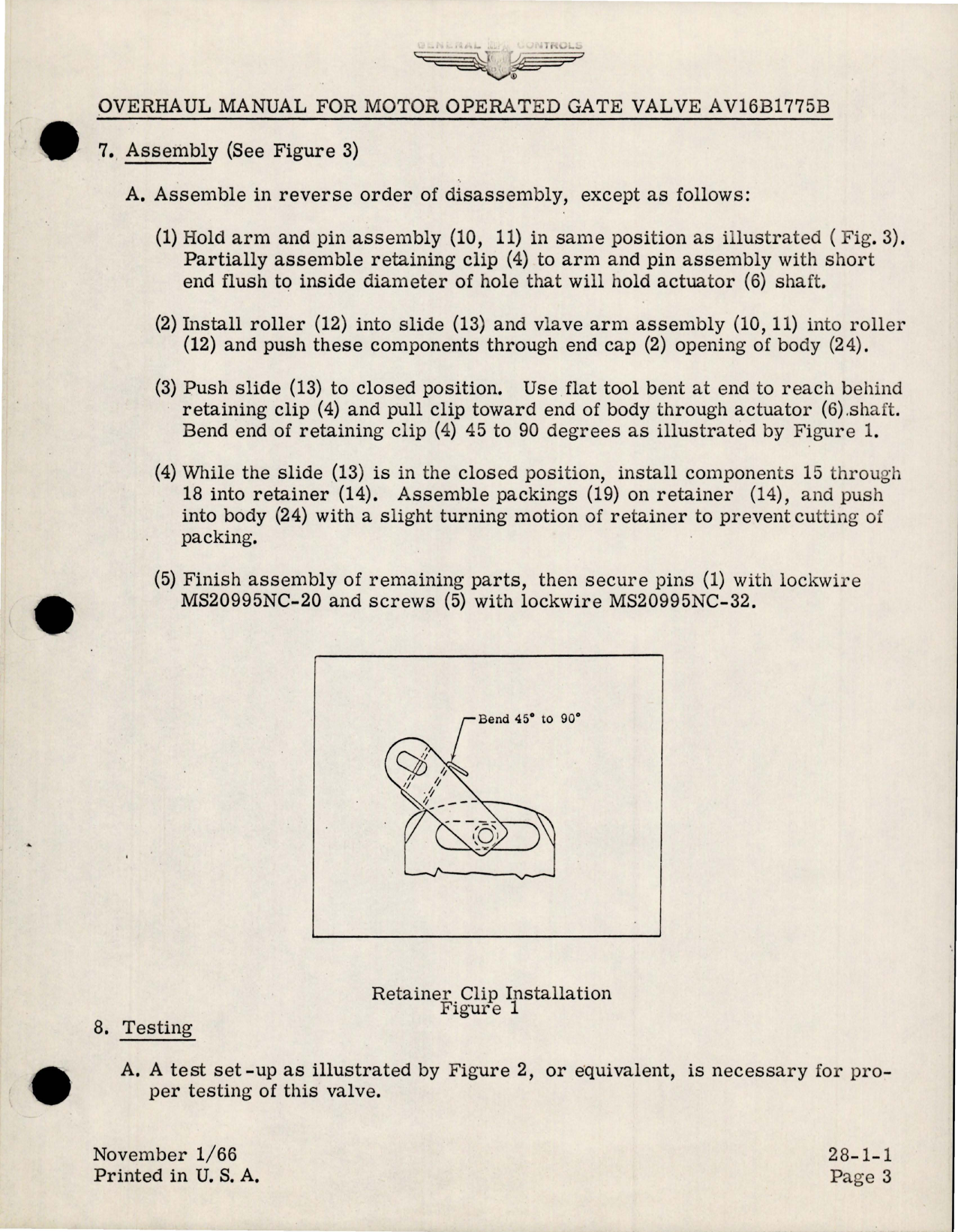 Sample page 5 from AirCorps Library document: Overhaul Manual for Motor Operated Gate Valve - AV16B1775B 