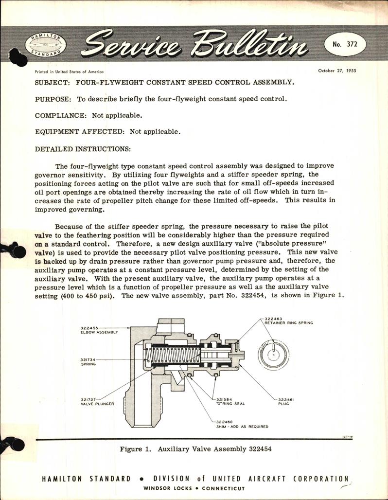 FourFlyweight Constant Speed Control Assembly AirCorps Library