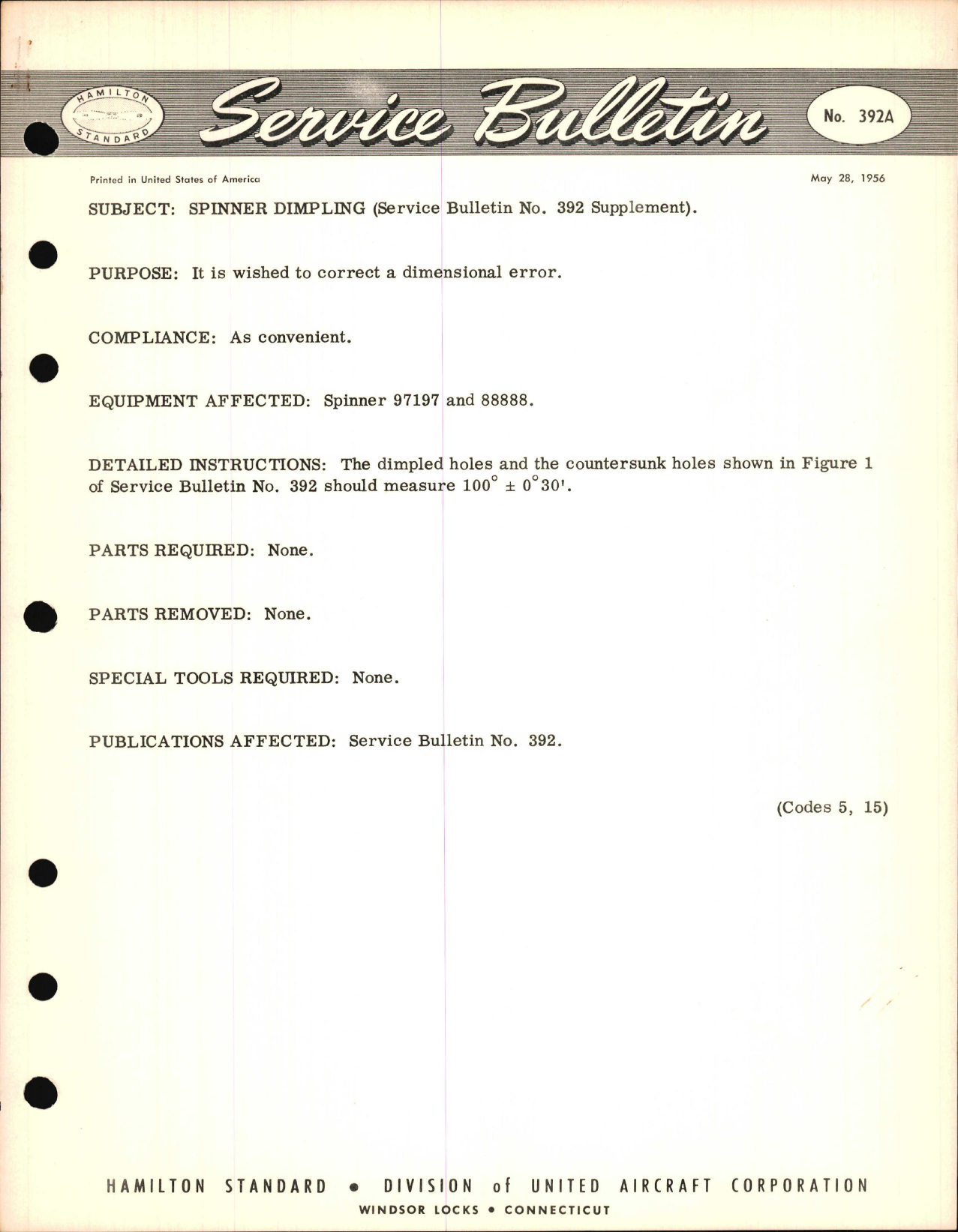 Sample page 1 from AirCorps Library document: Spinner Dimpling
