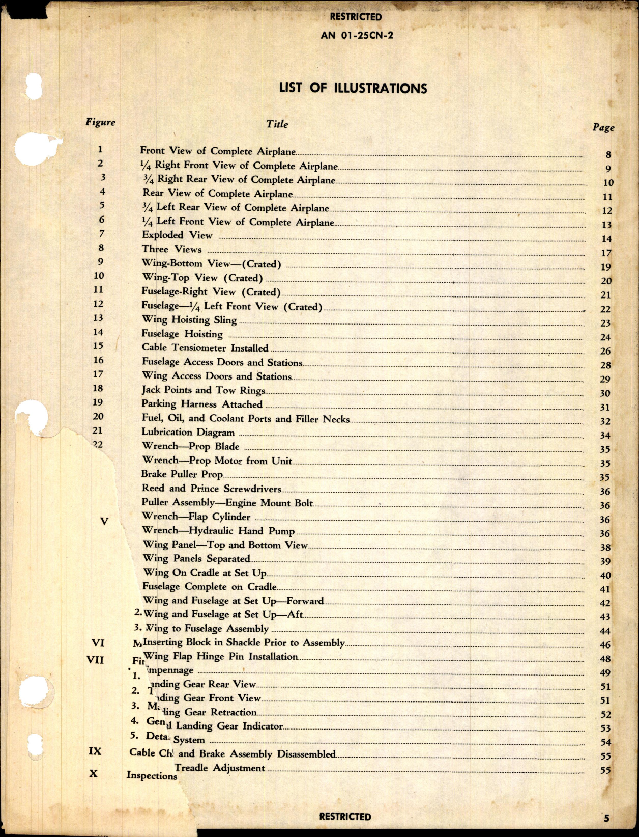 Sample page 5 from AirCorps Library document: Erection and Maintenance Instructions for P-40N and Kittyhawk IV