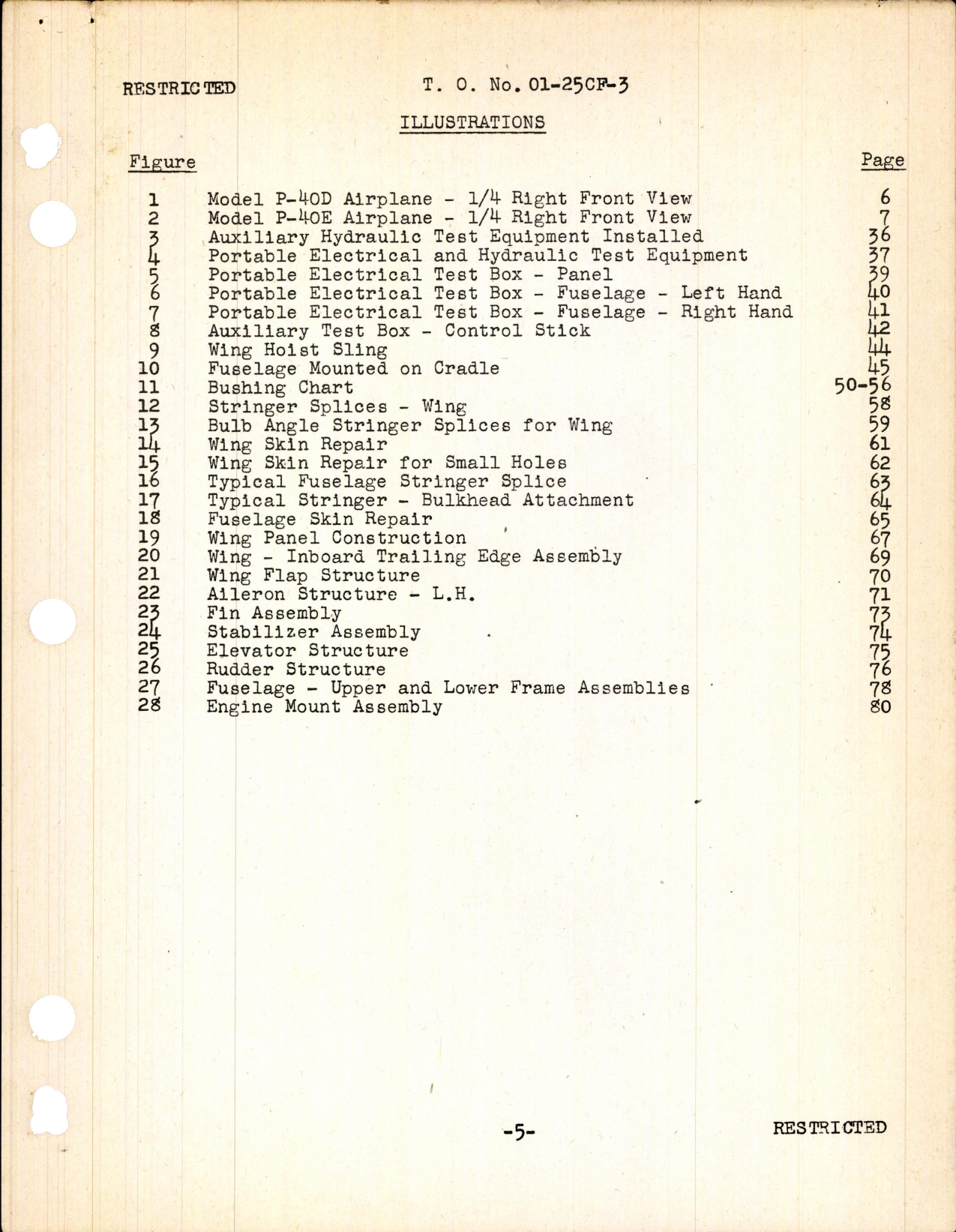 Sample page 7 from AirCorps Library document: Overhaul Instructions for P-40D and P-40E Pursuit Airplanes