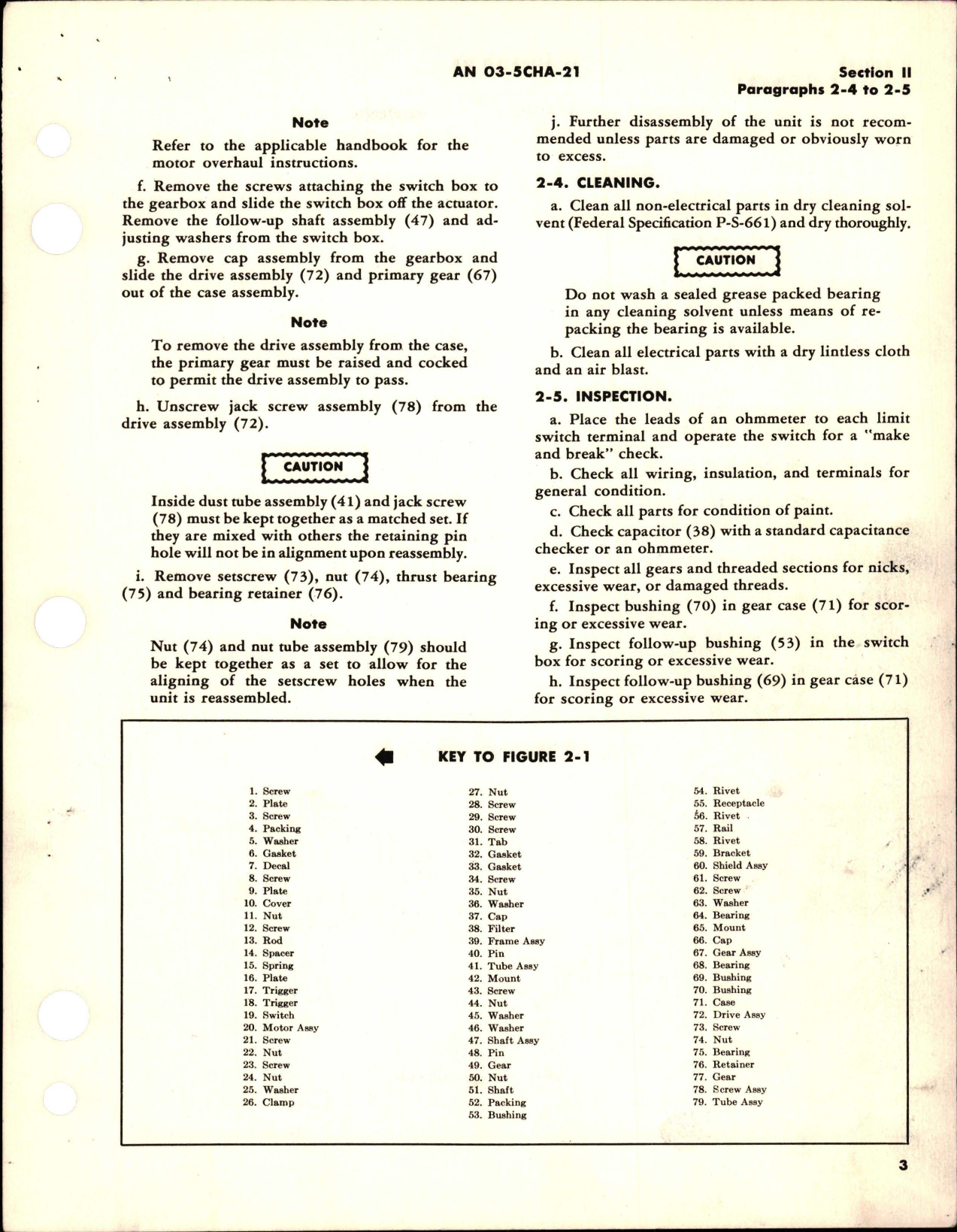 Sample page 5 from AirCorps Library document: Overhaul Instructions for Electromechanical Linear Actuators - Parts 30582 and 31534