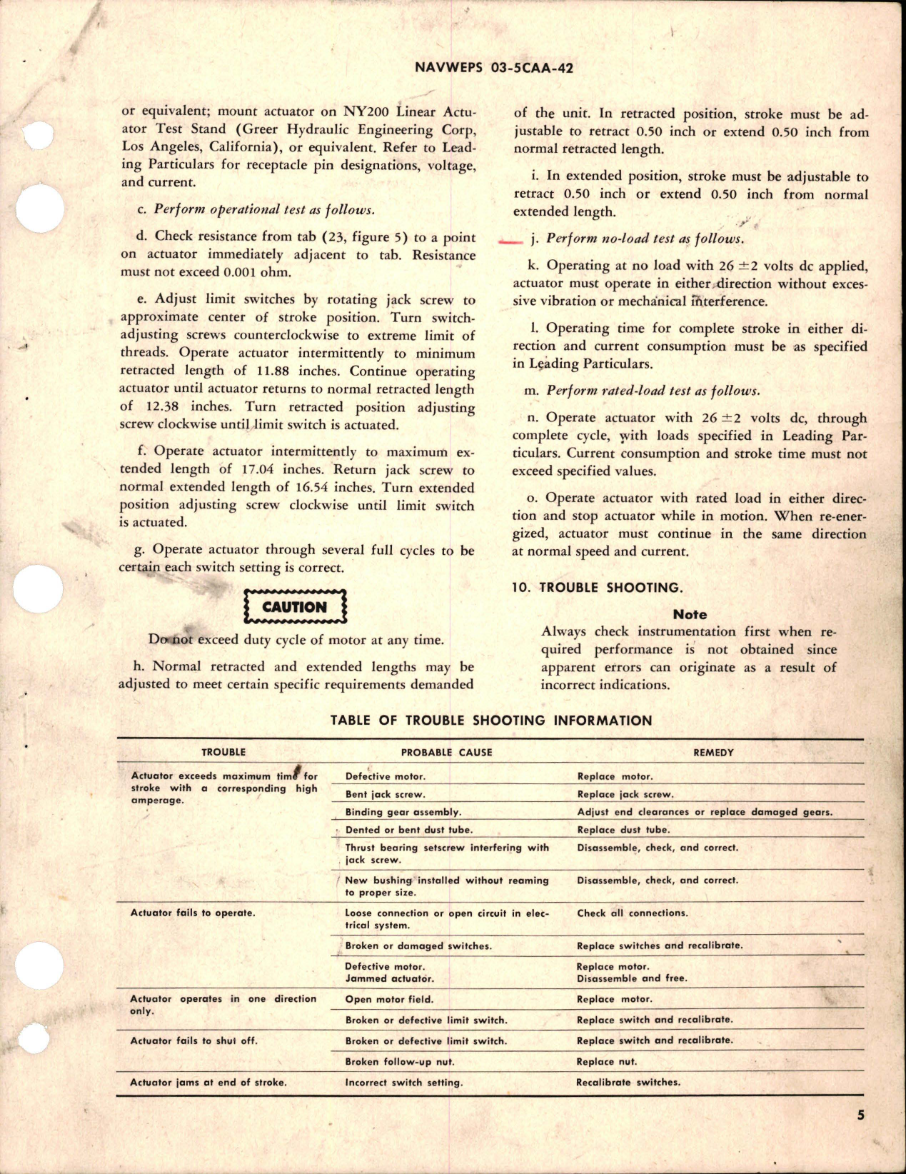 Sample page 5 from AirCorps Library document: Overhaul Instructions with Parts Breakdown for Electromechanical Linear Actuator - Part 31534-1