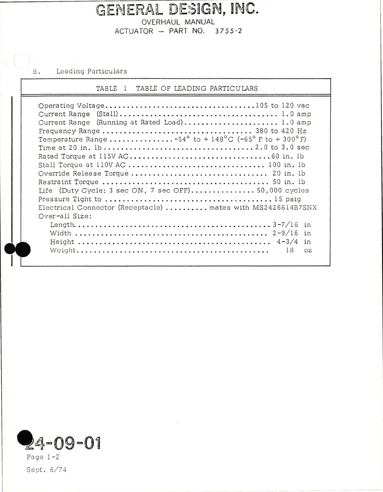 Sample page 5 from AirCorps Library document: Overhaul Manual for Actuator - Part 3755-2