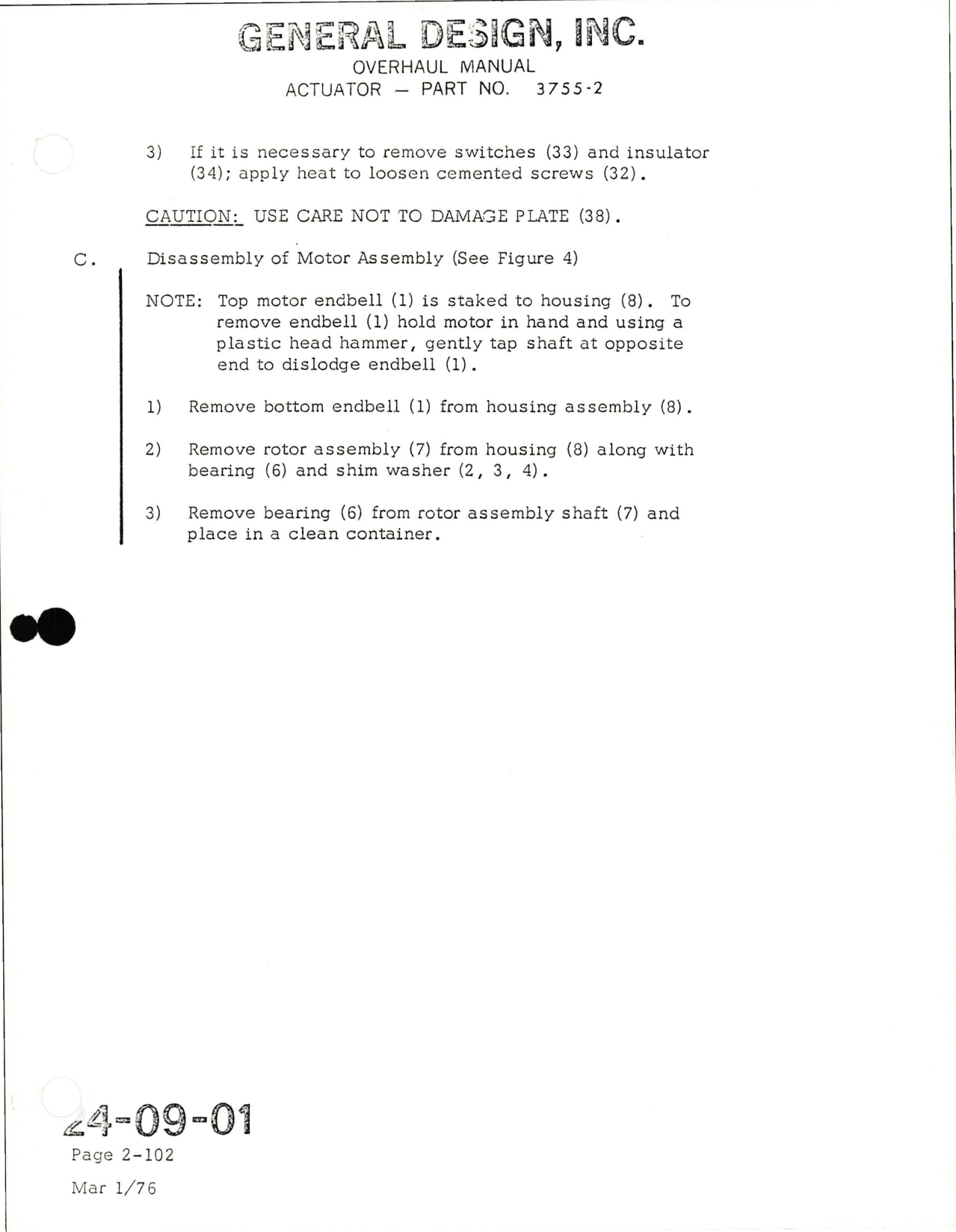 Sample page 7 from AirCorps Library document: Overhaul Manual for Actuator - Part 3755-2