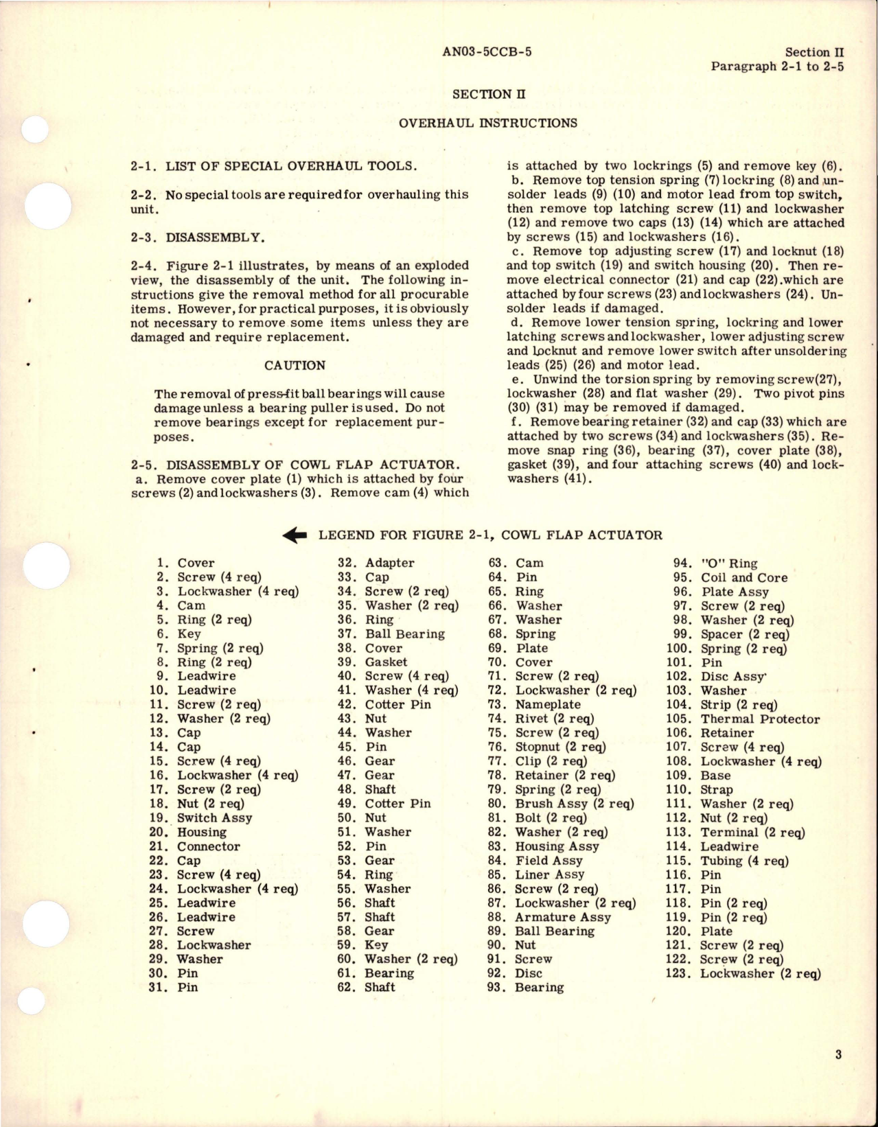 Sample page 5 from AirCorps Library document: Overhaul Instructions for Cowl Flap Actuators - EE-4350