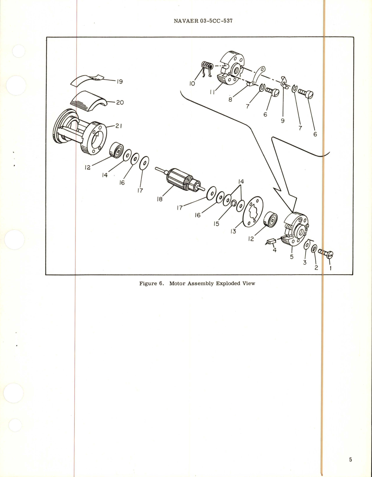 Sample page 5 from AirCorps Library document: Overhaul Instructions with Parts Breakdown for Stall Warning Vibrator Actuator - Part C-3A-806, C-35A-503, and 35A505 