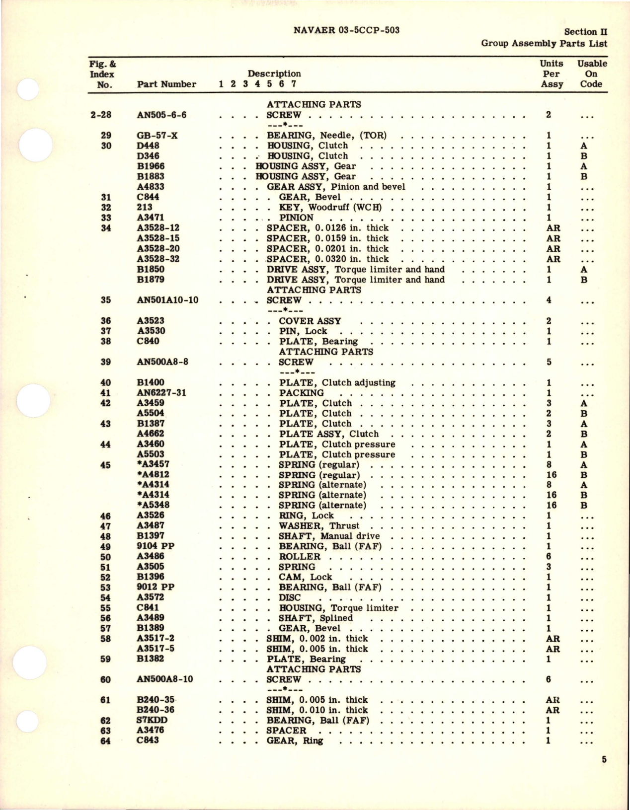 Sample page 7 from AirCorps Library document: Illustrated Parts Breakdown for Varicam Rotary Actuators - Parts D342, D410, D553, D553-1, and D772 