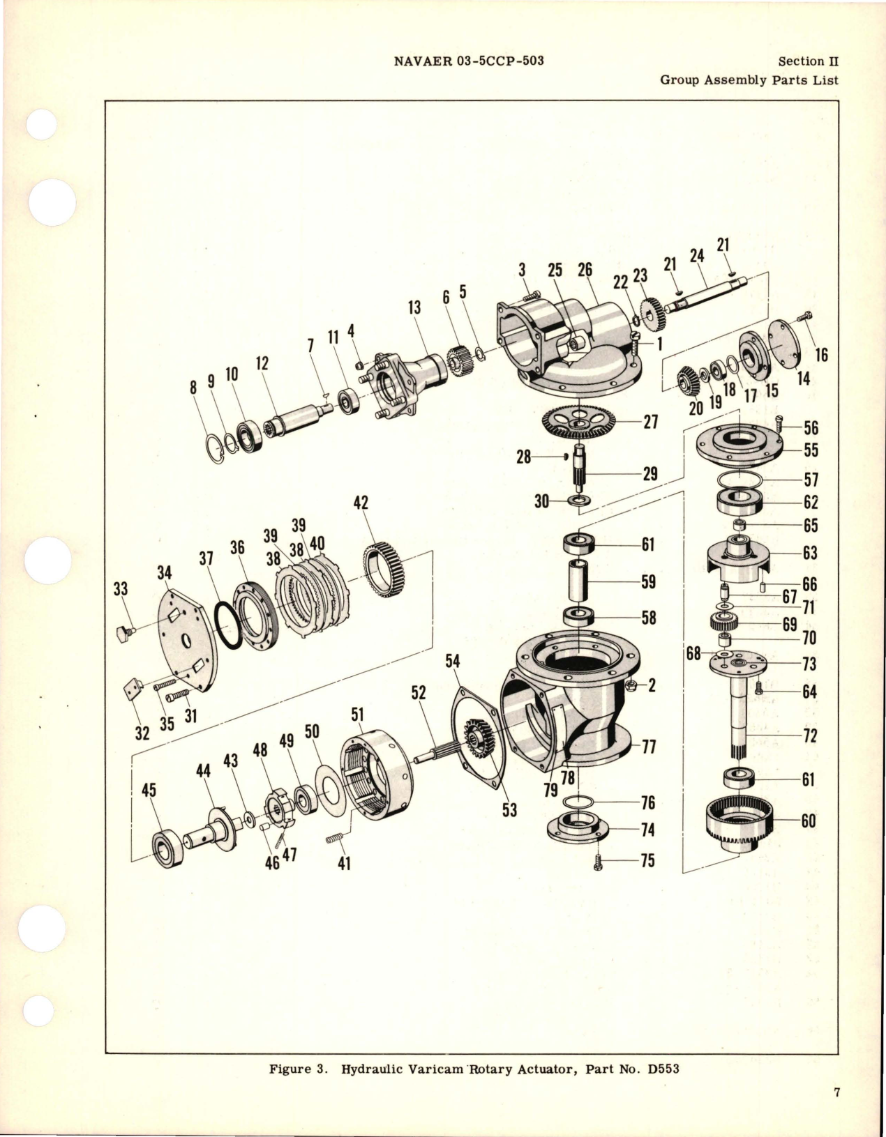 Sample page 9 from AirCorps Library document: Illustrated Parts Breakdown for Varicam Rotary Actuators - Parts D342, D410, D553, D553-1, and D772 