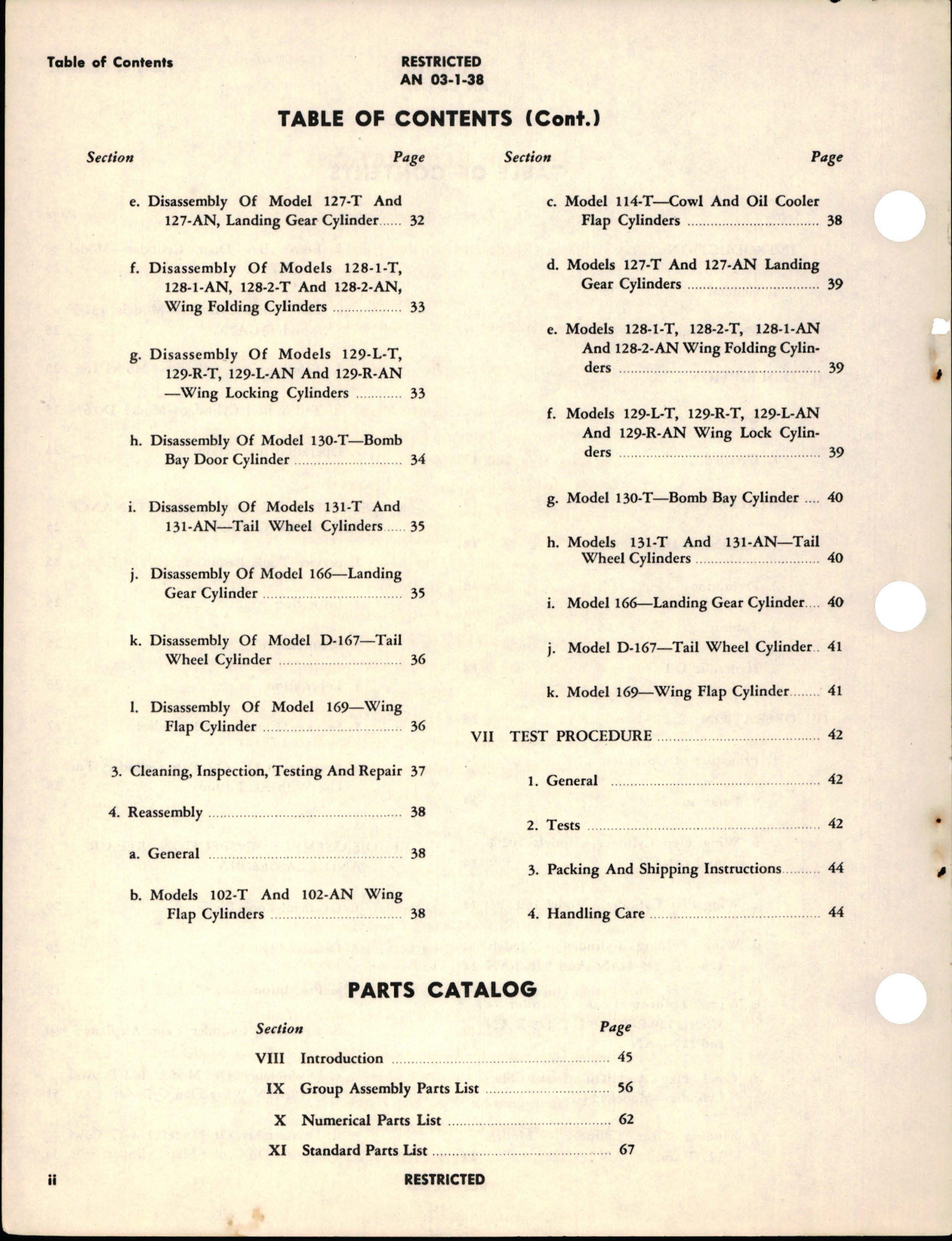 Sample page 5 from AirCorps Library document: Instructions with Parts Catalog for Hydraulic Actuating Cylinders 