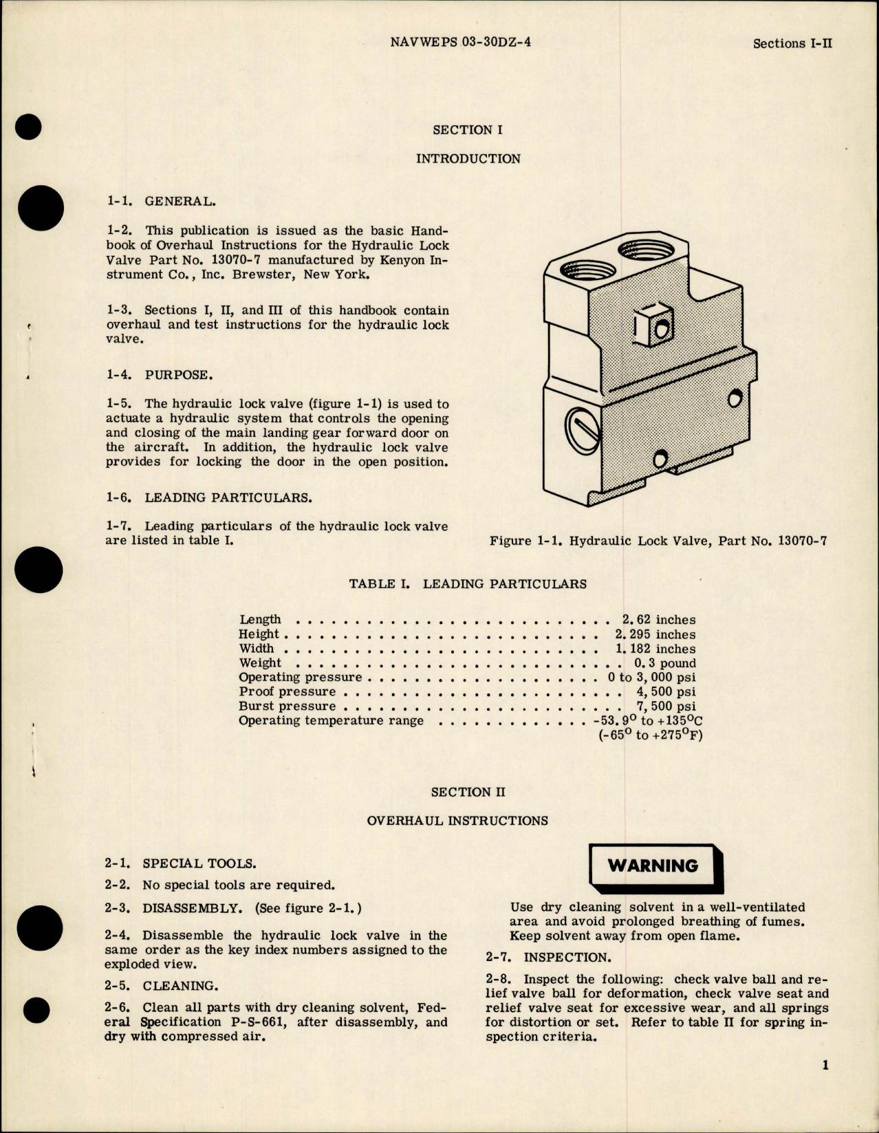 Sample page 5 from AirCorps Library document: Overhaul Instructions for Hydraulic Lock Valve - Part 13070-7 